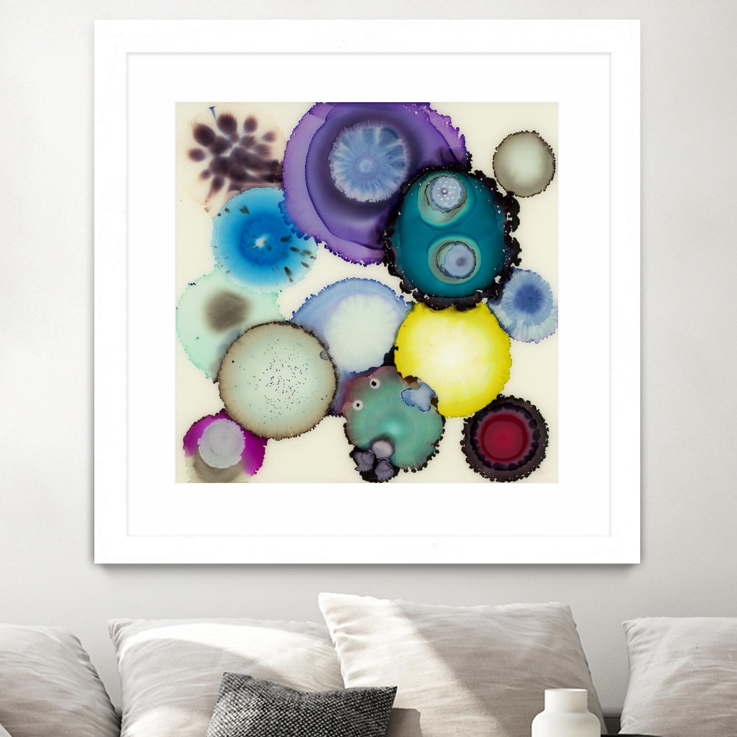 Kaleidoscope II by Laura VanHorne on GIANT ART - blue contemporary