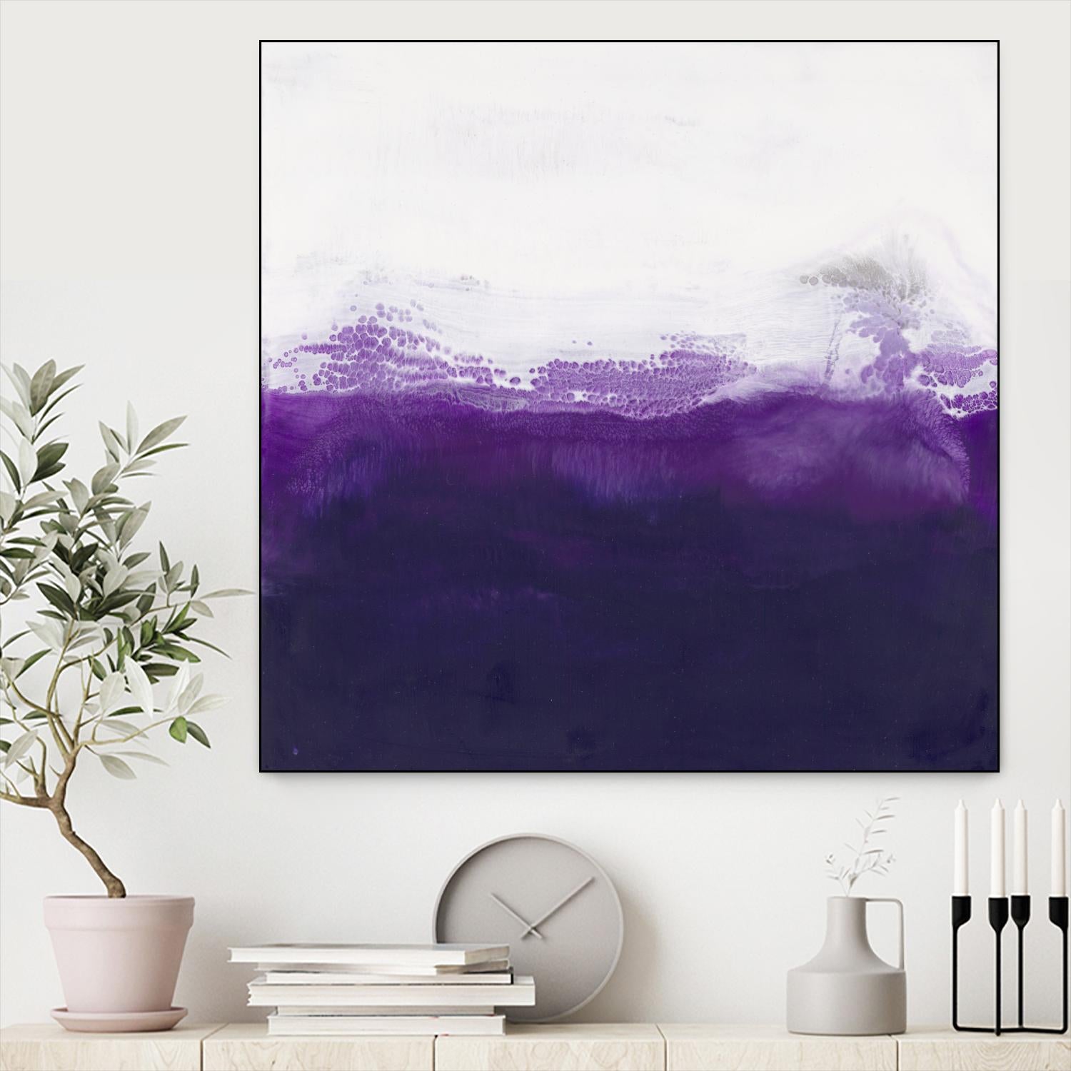 Purple by Laura VanHorne on GIANT ART - white abstract