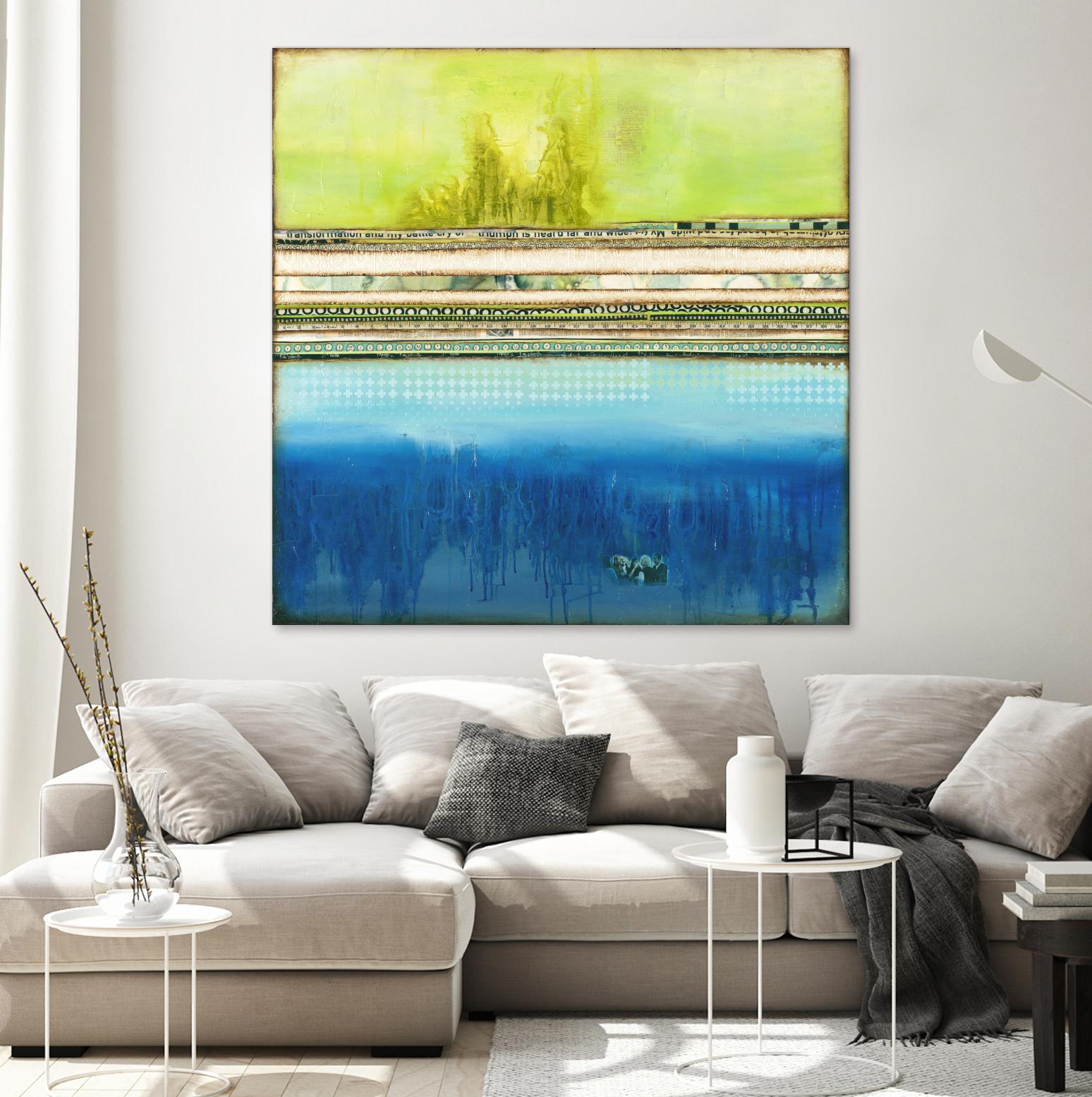 The Sailor by Laura VanHorne on GIANT ART - green abstract