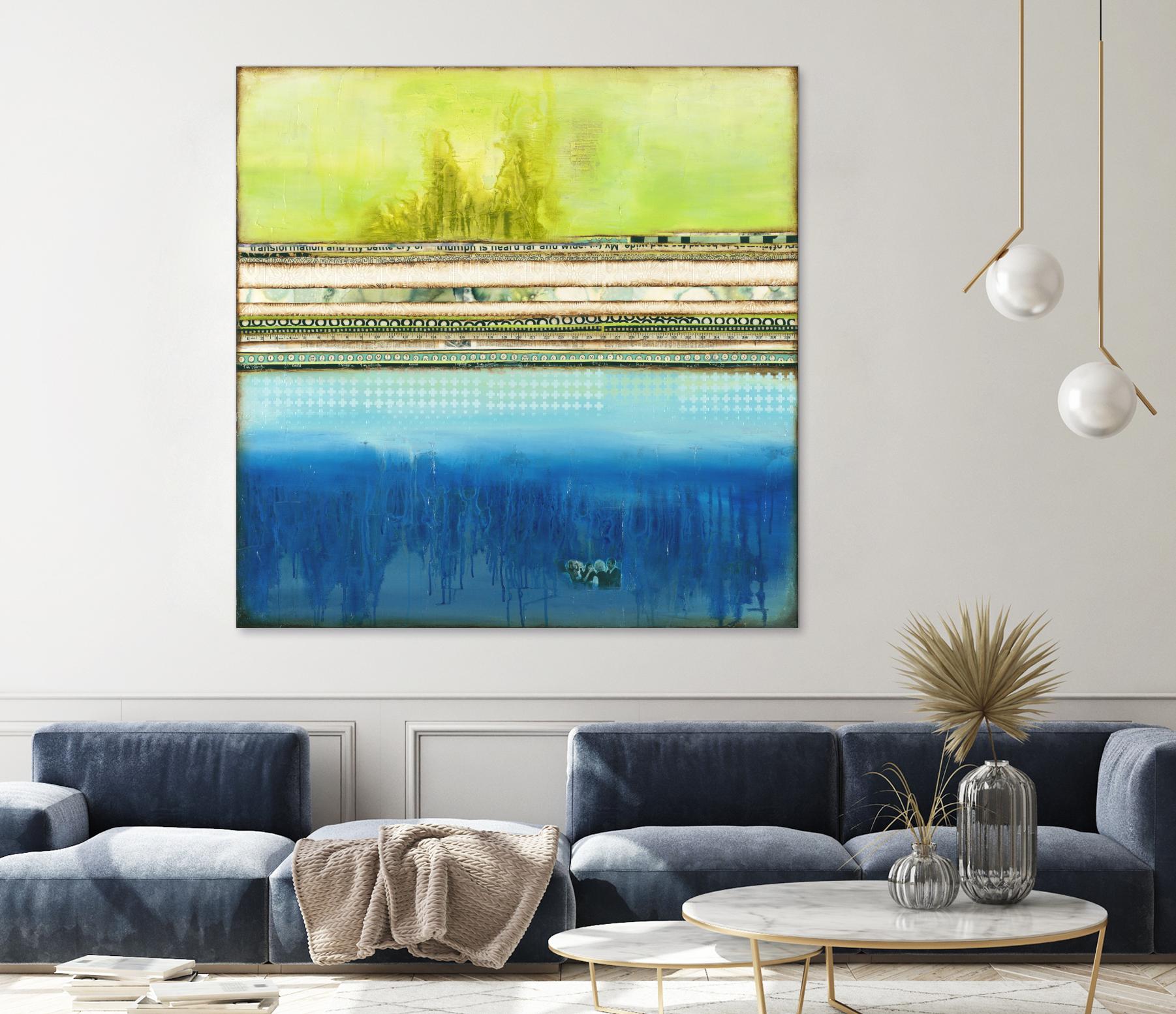 The Sailor by Laura VanHorne on GIANT ART - green abstract