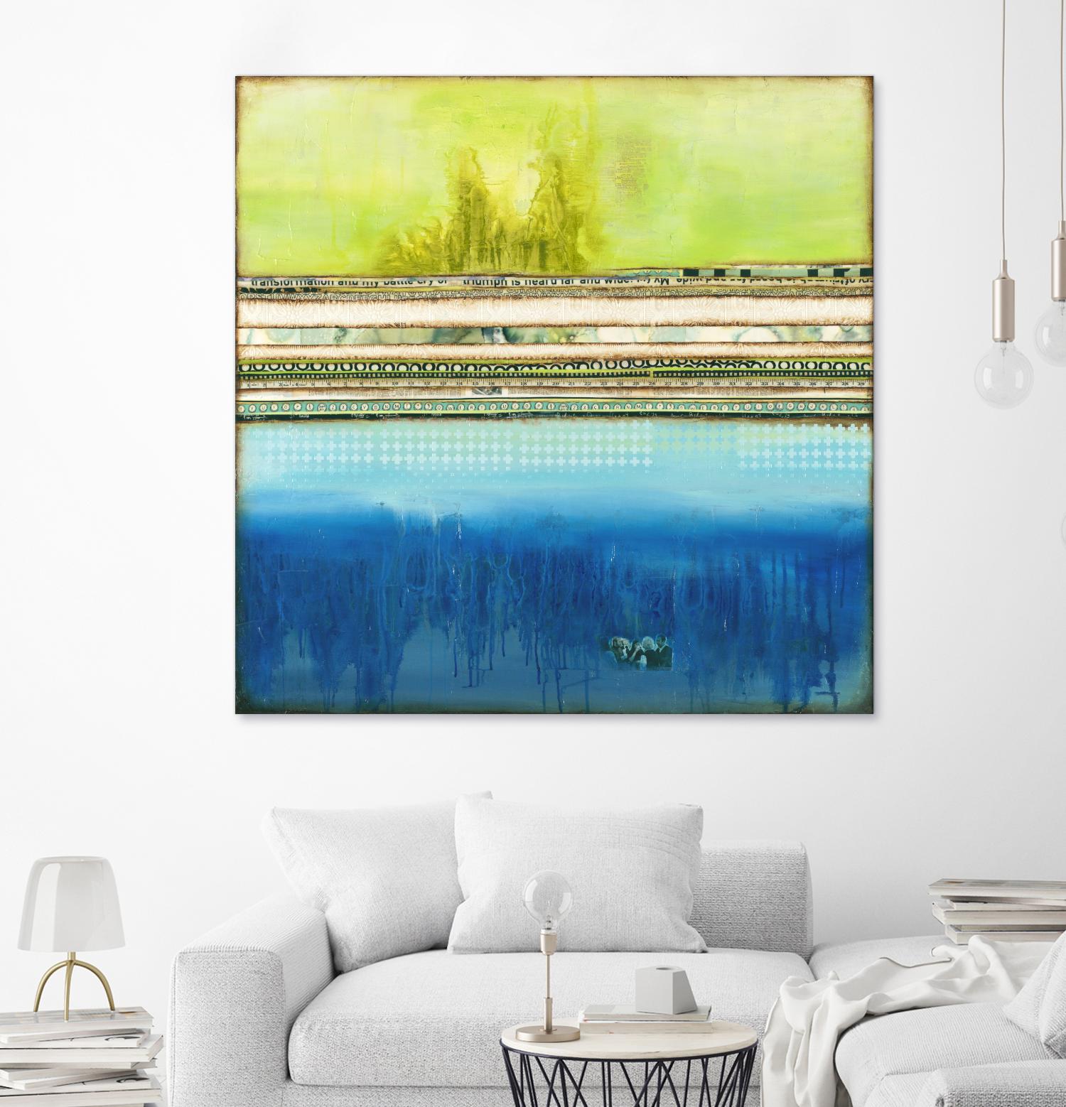 The Sailor by Laura VanHorne on GIANT ART - green abstract