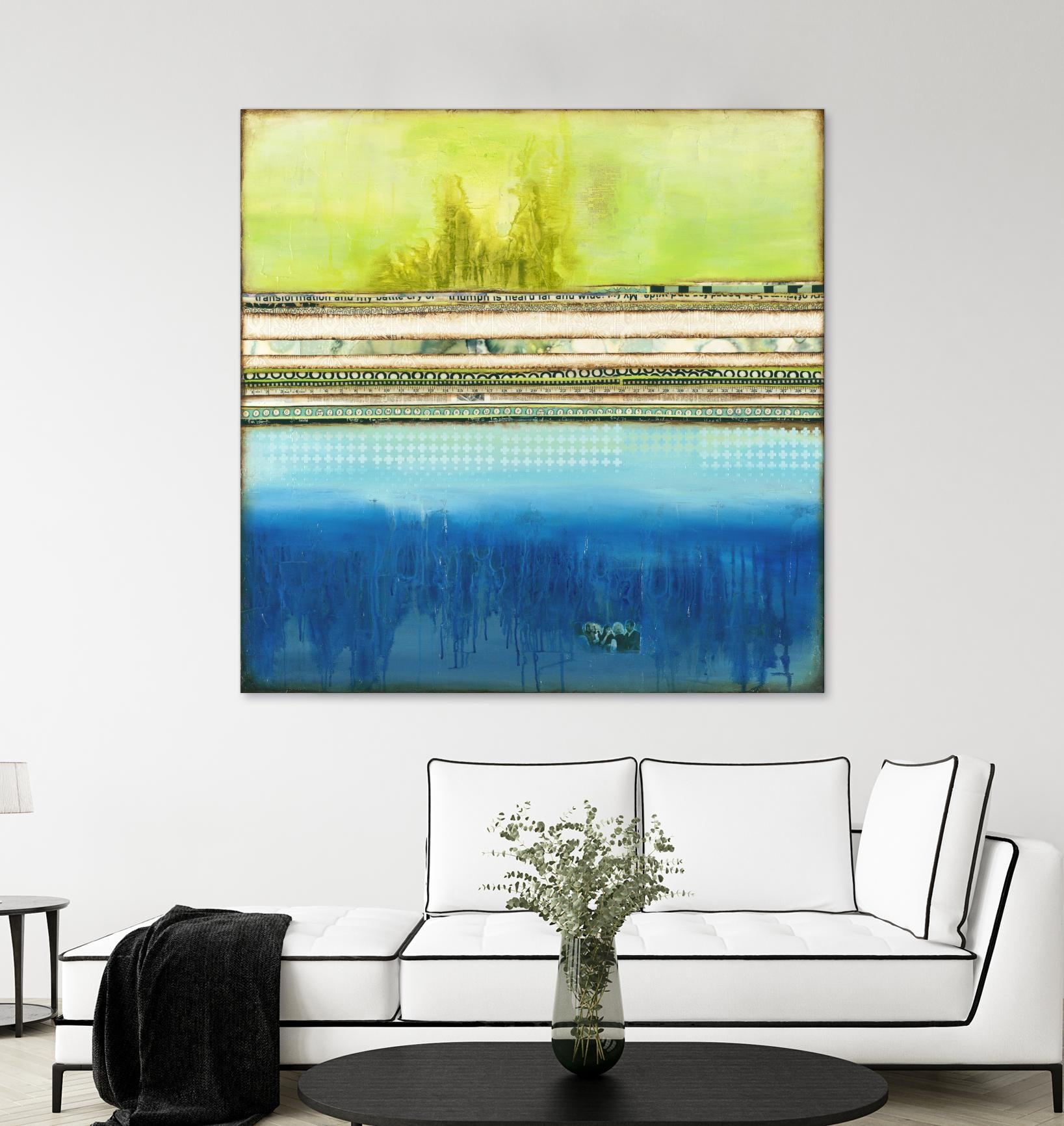 The Sailor by Laura VanHorne on GIANT ART - green abstract