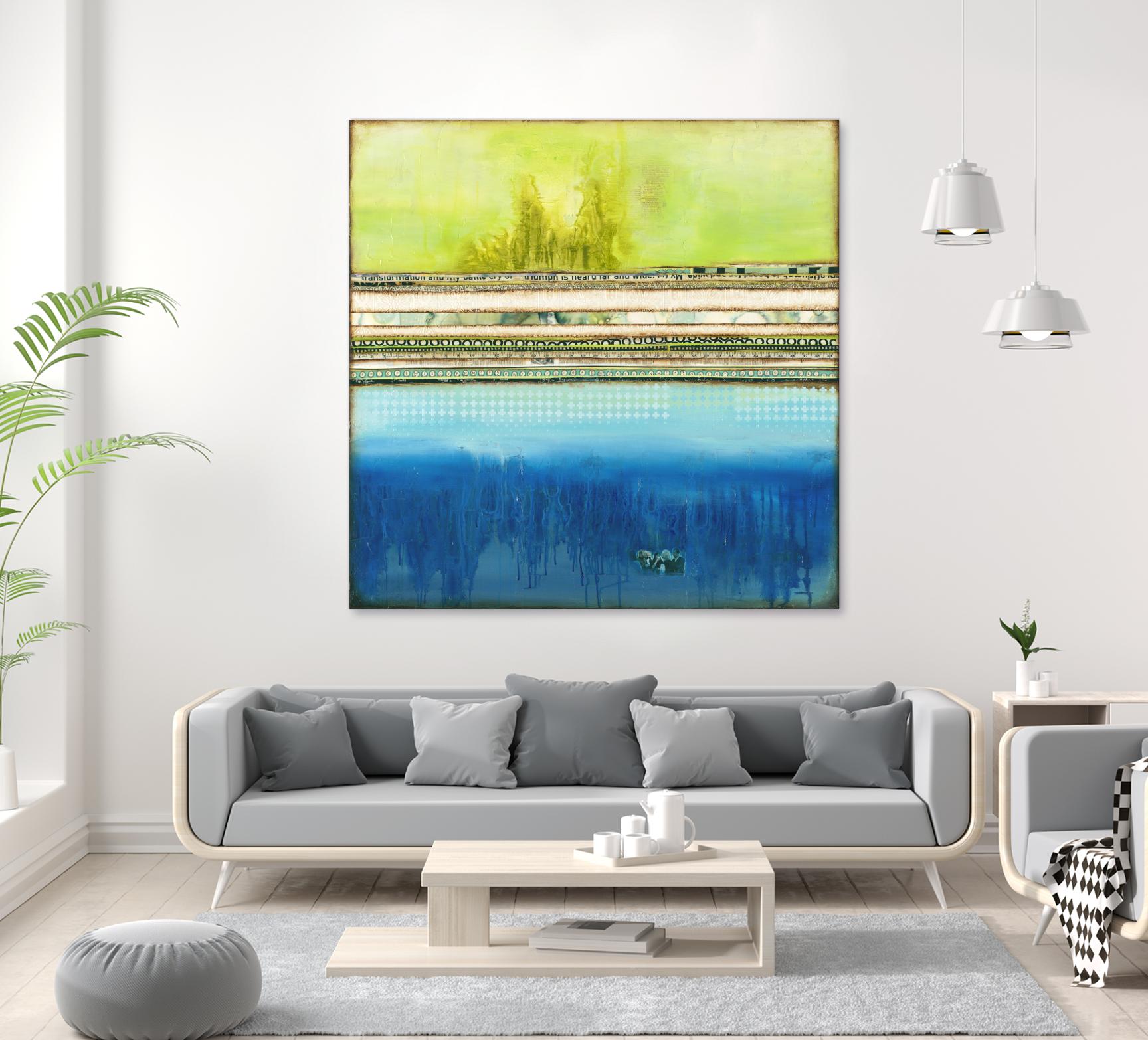 The Sailor by Laura VanHorne on GIANT ART - green abstract