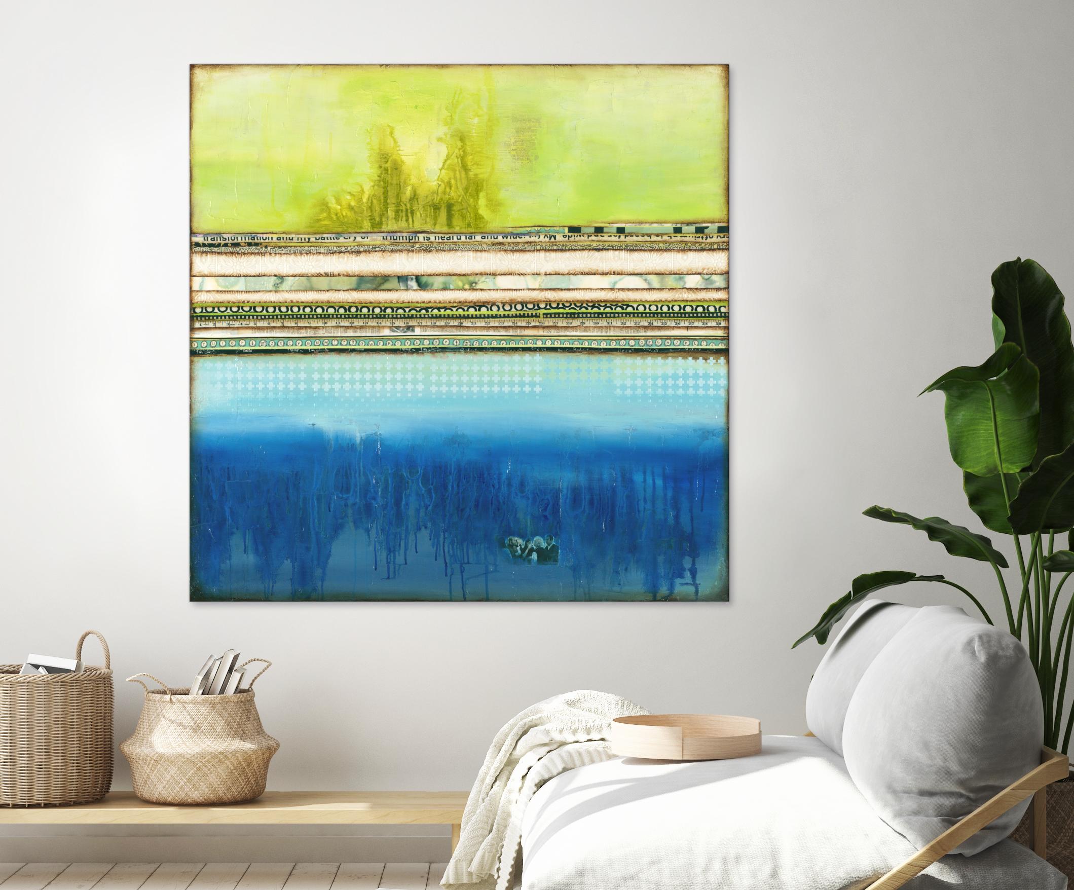 The Sailor by Laura VanHorne on GIANT ART - green abstract