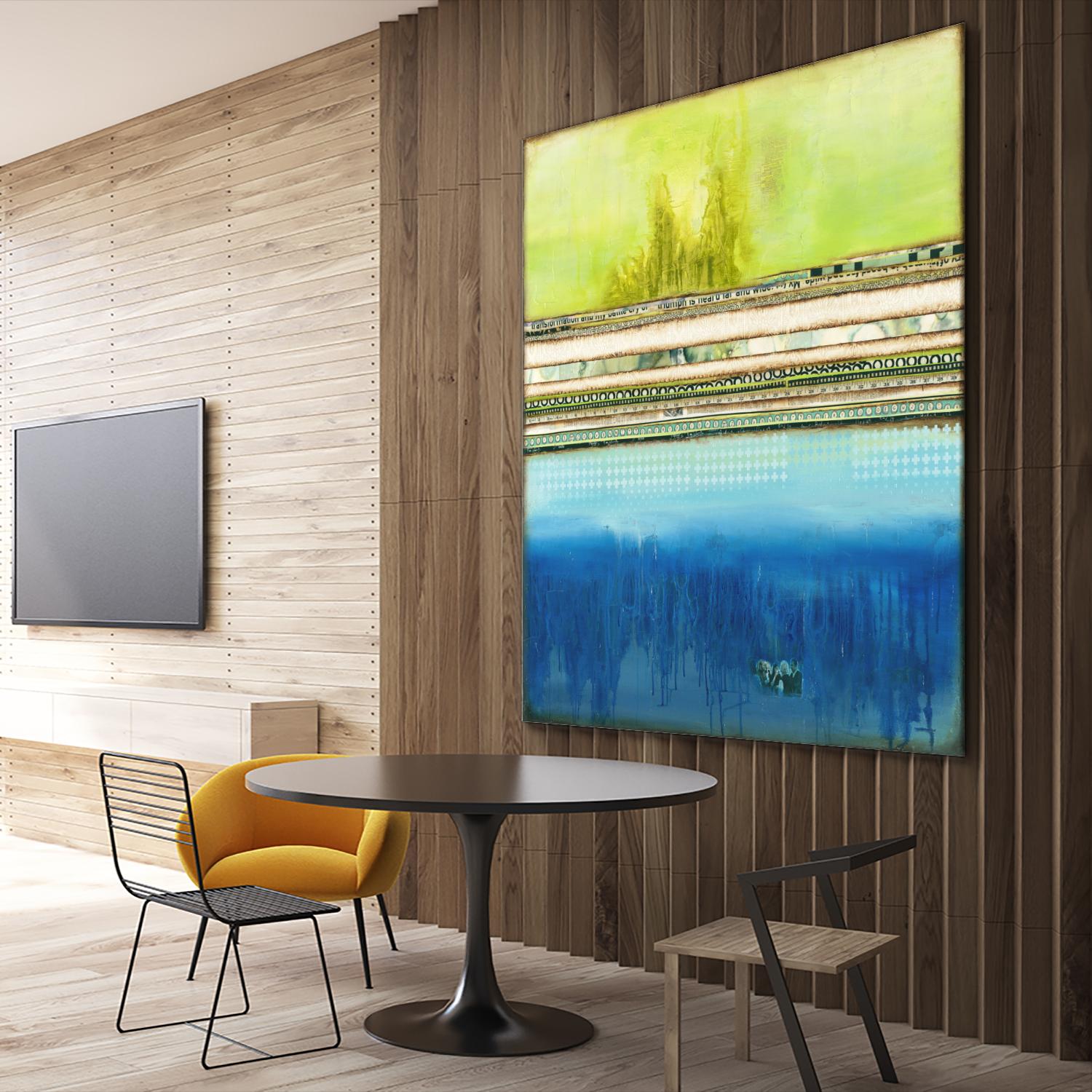 The Sailor by Laura VanHorne on GIANT ART - green abstract