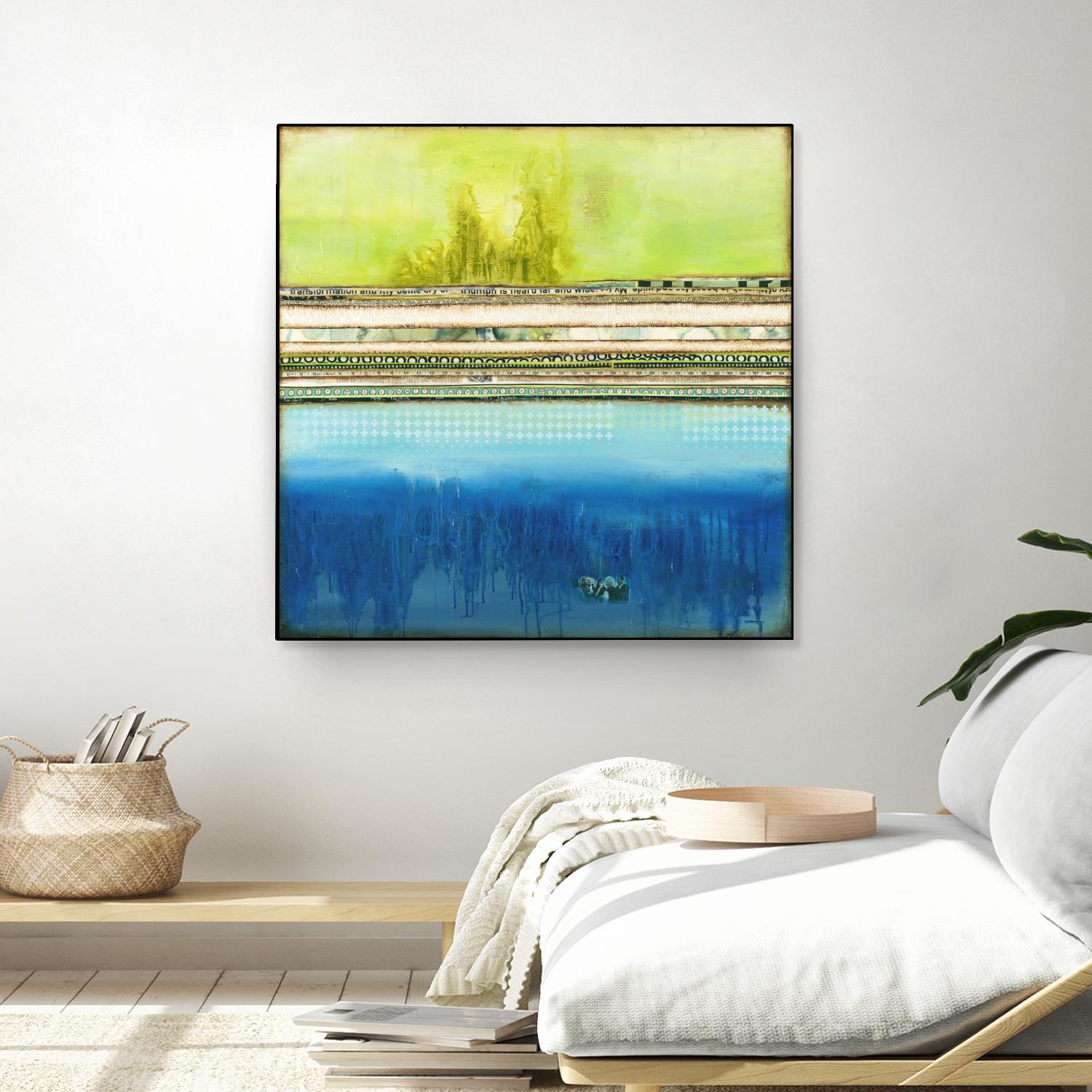 The Sailor by Laura VanHorne on GIANT ART - green abstract