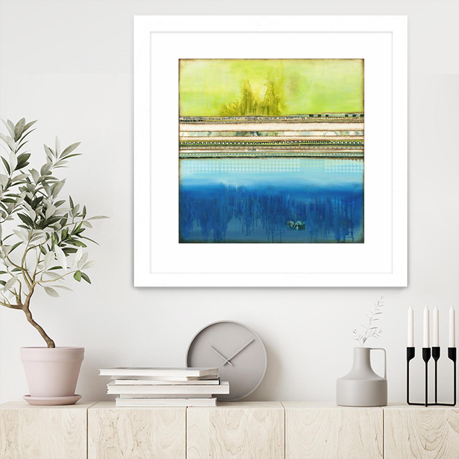 The Sailor by Laura VanHorne on GIANT ART - green abstract