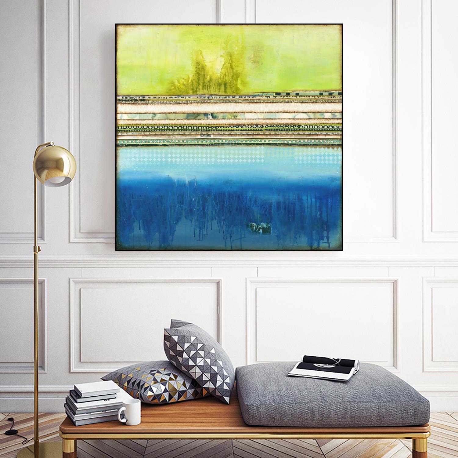 The Sailor by Laura VanHorne on GIANT ART - green abstract