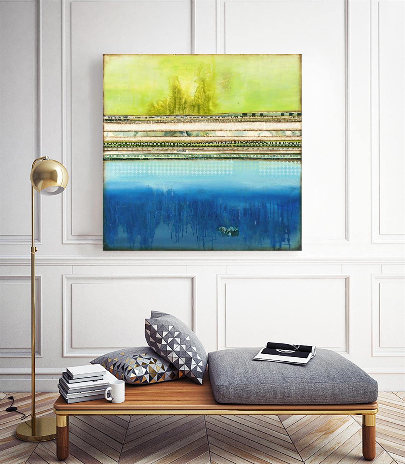 The Sailor by Laura VanHorne on GIANT ART - green abstract