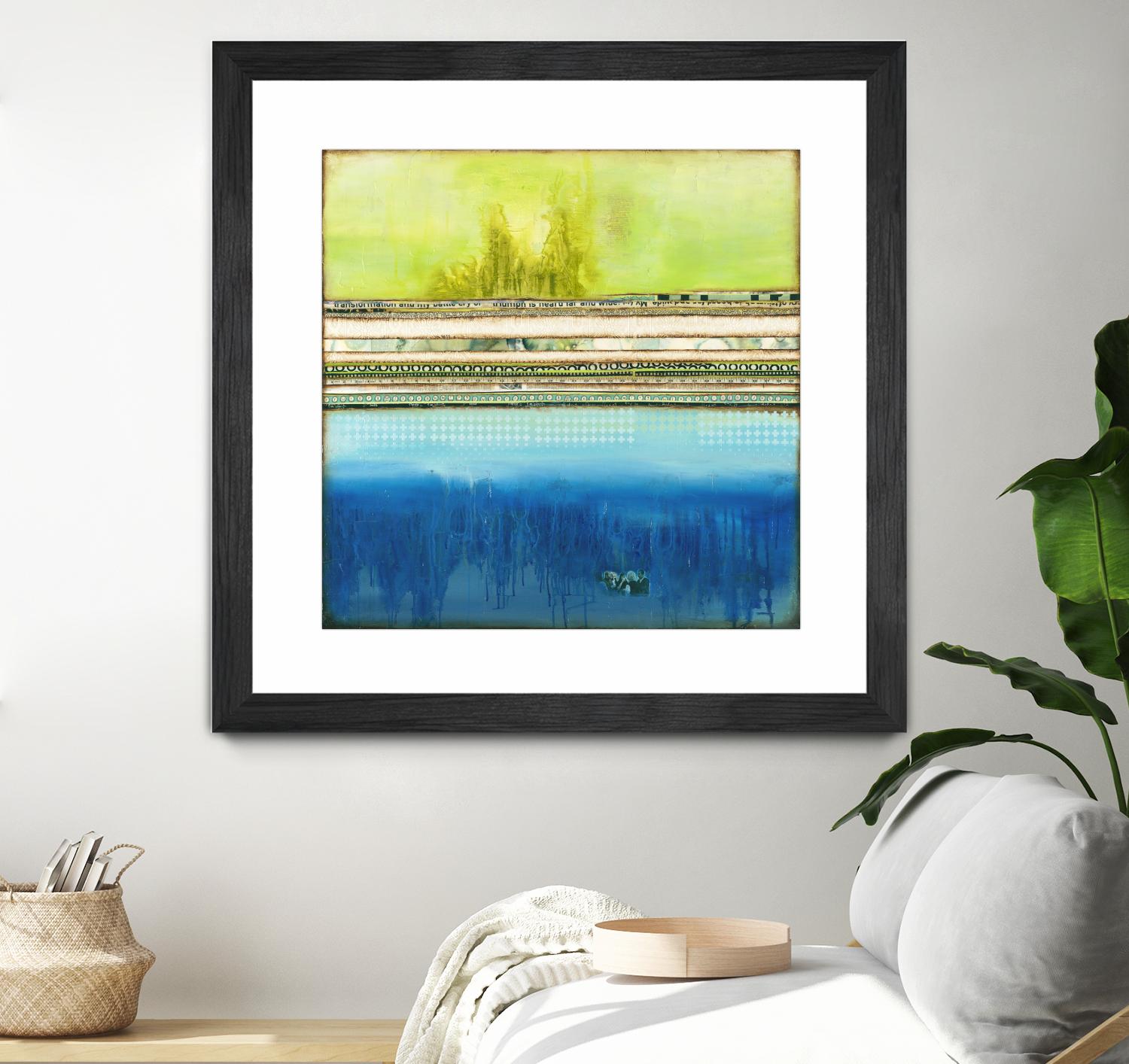 The Sailor by Laura VanHorne on GIANT ART - green abstract