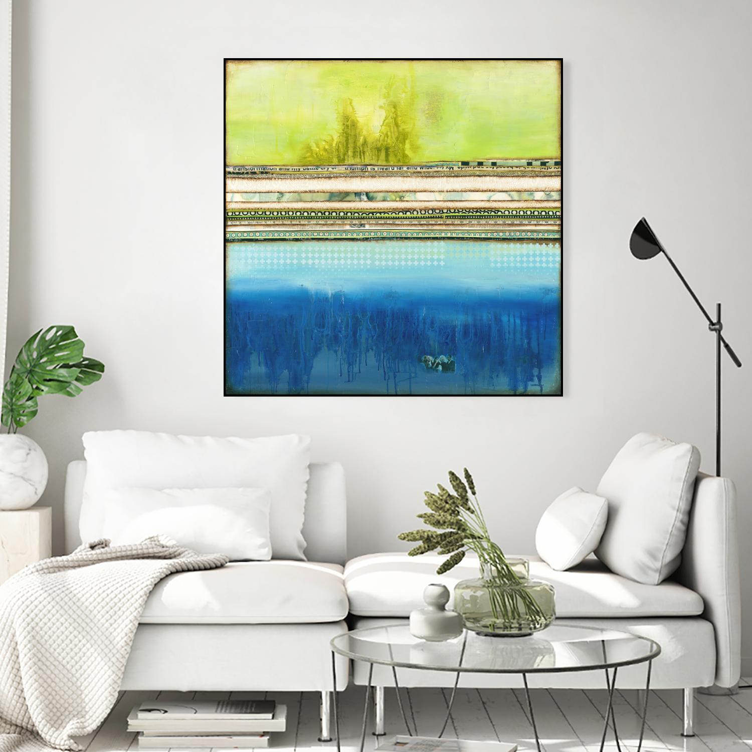 The Sailor by Laura VanHorne on GIANT ART - green abstract