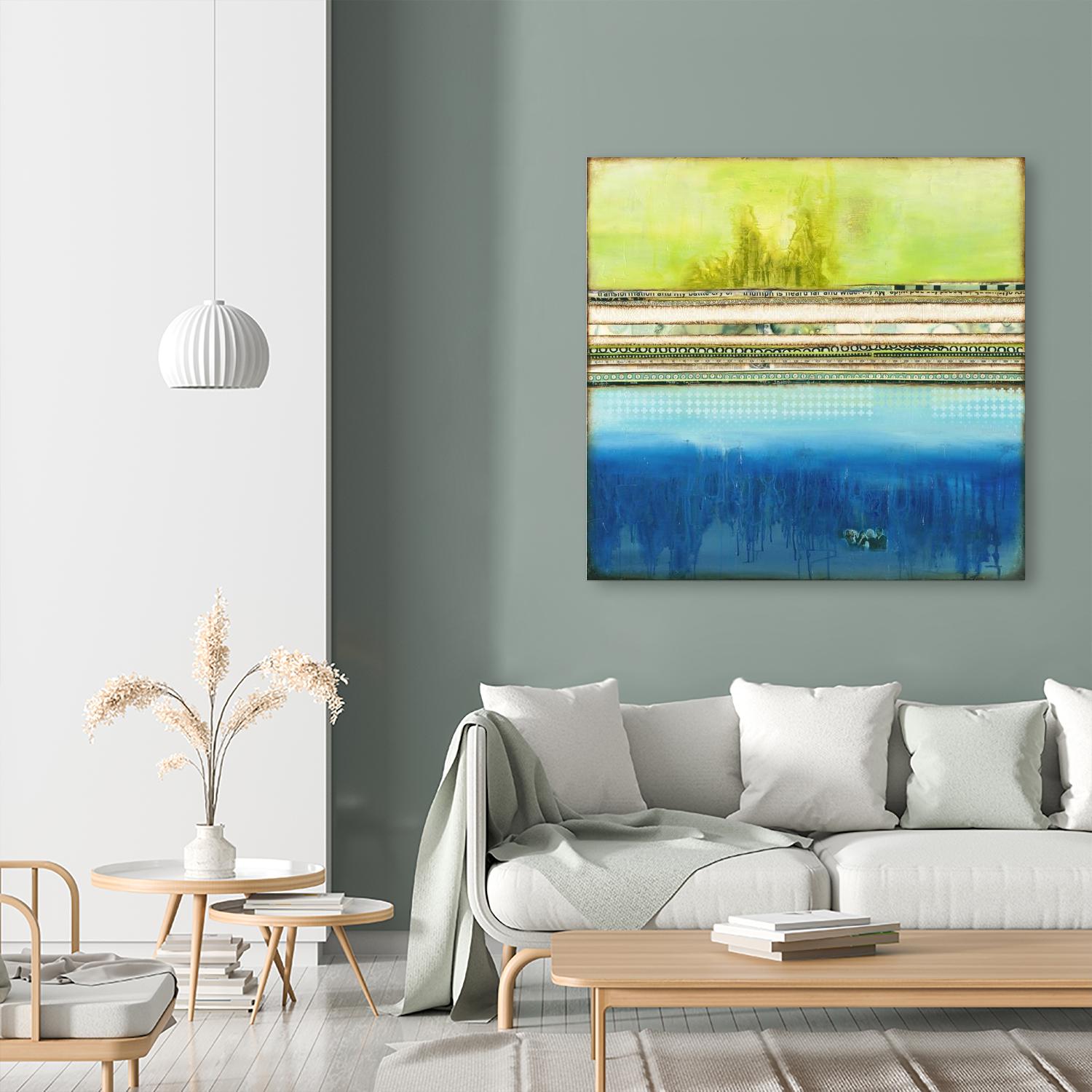 The Sailor by Laura VanHorne on GIANT ART - green abstract