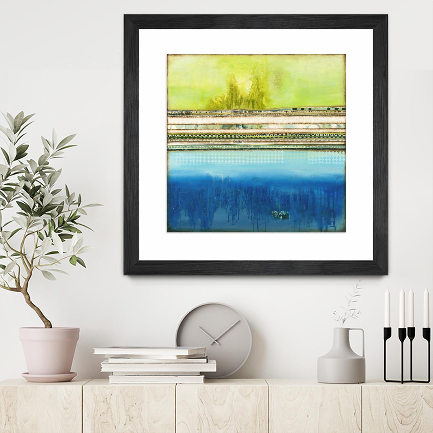 The Sailor by Laura VanHorne on GIANT ART - green abstract