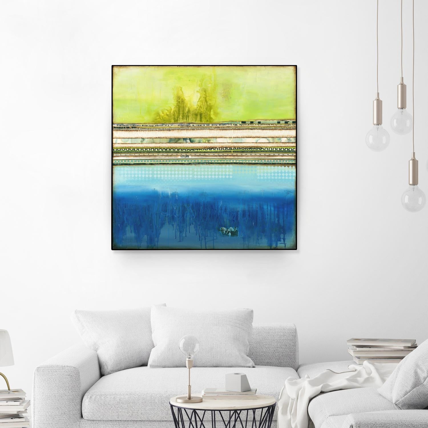 The Sailor by Laura VanHorne on GIANT ART - green abstract