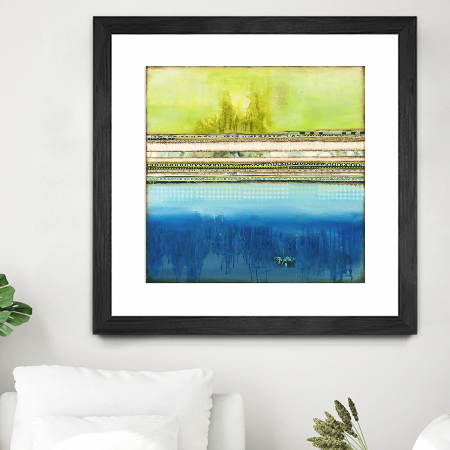 The Sailor by Laura VanHorne on GIANT ART - green abstract