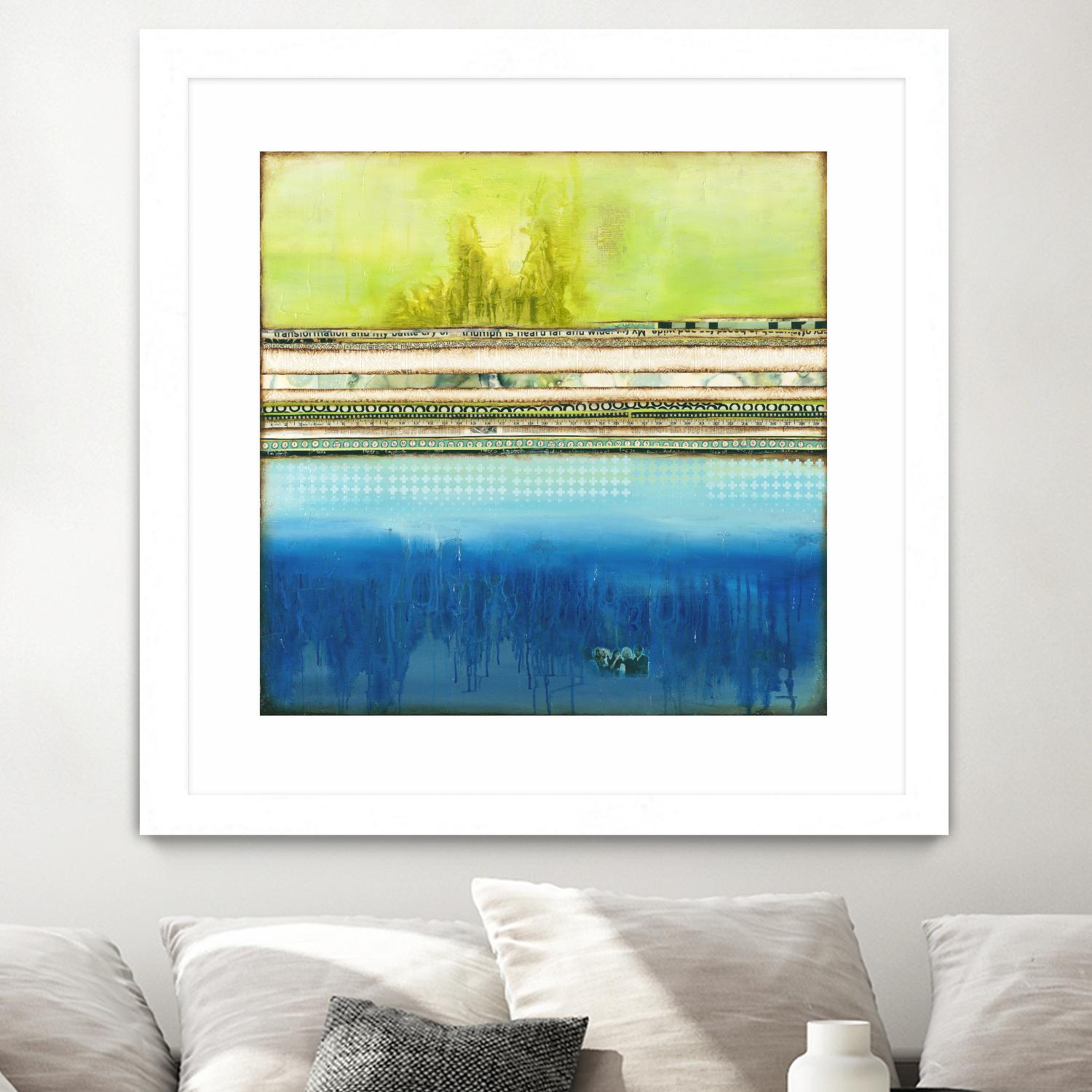 The Sailor by Laura VanHorne on GIANT ART - green abstract