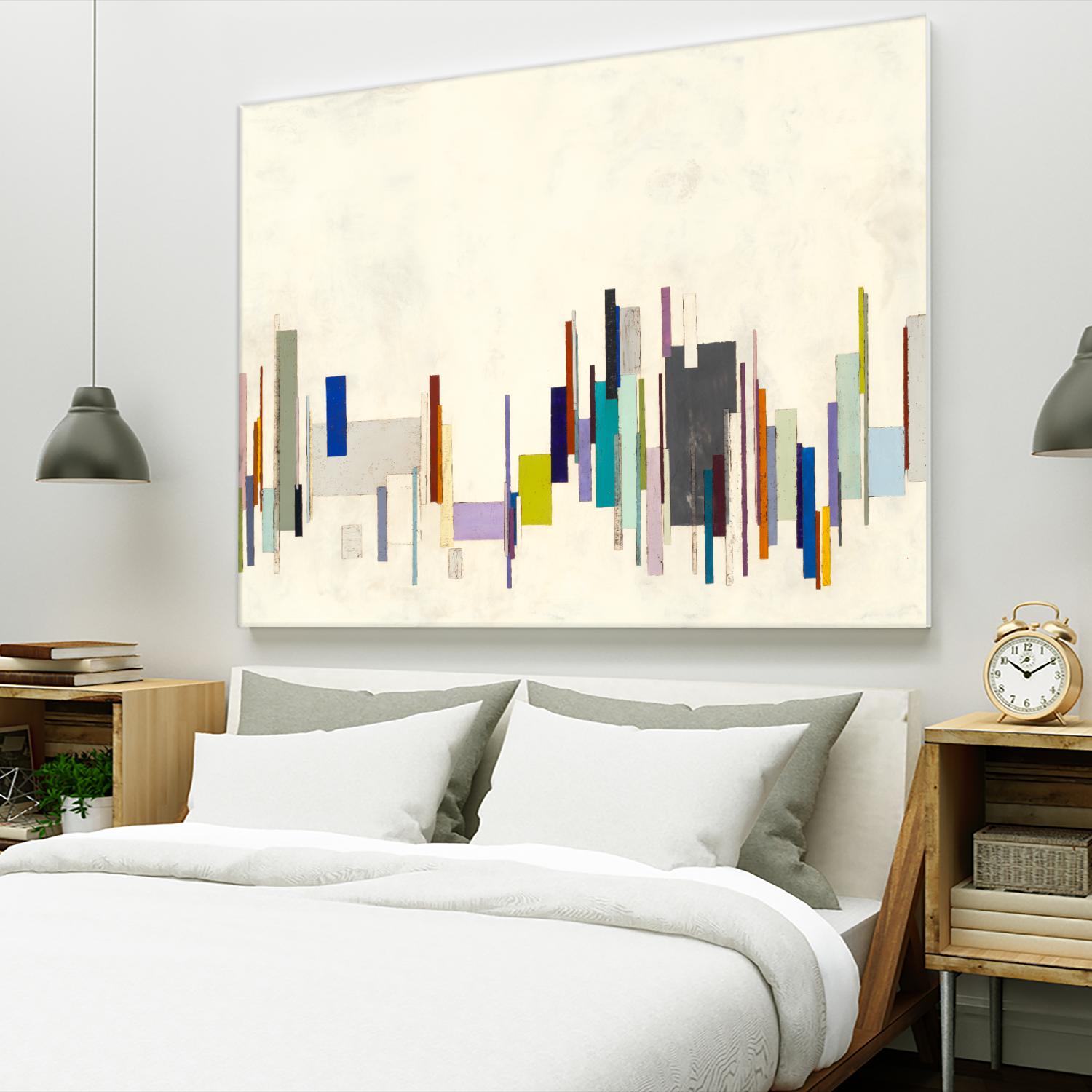 Copenhagen by Laura Van Horne on GIANT ART - whites & creams geometric shapes