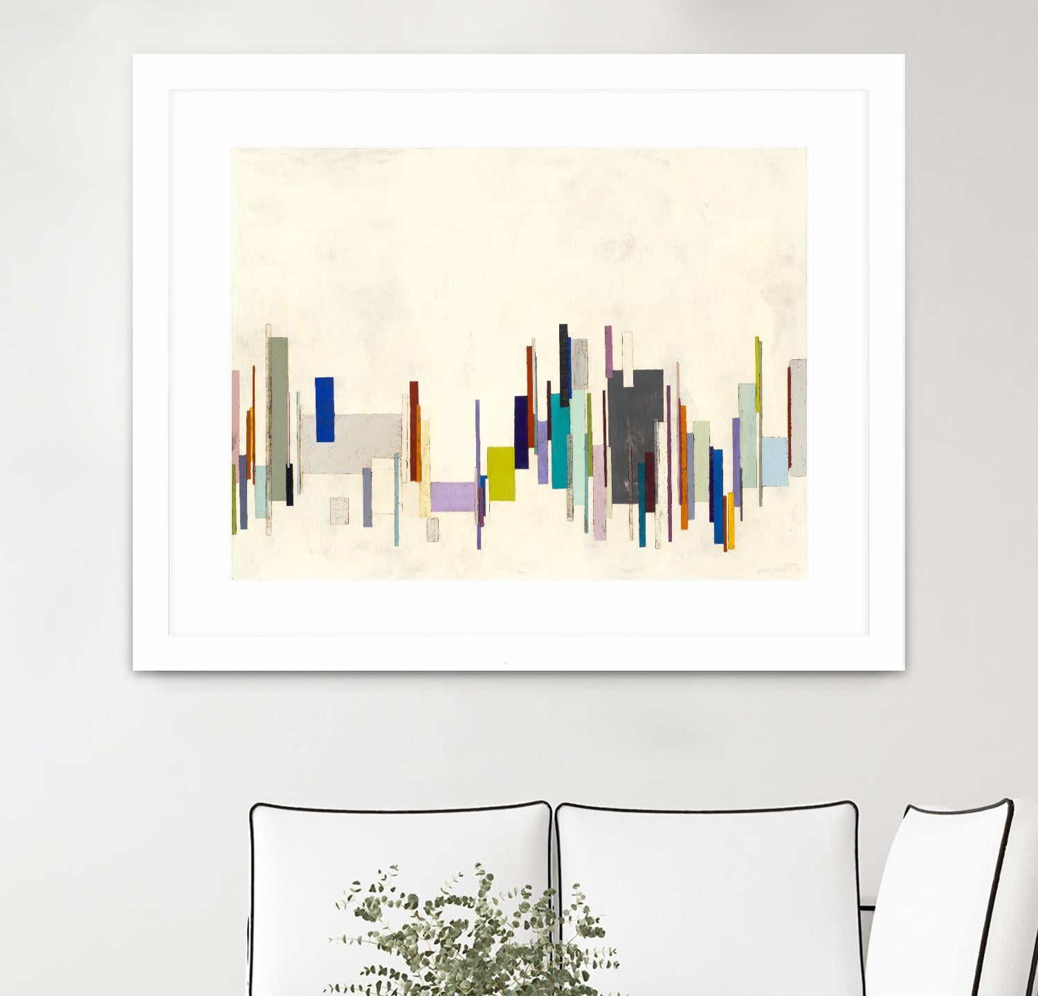 Copenhagen by Laura Van Horne on GIANT ART - whites & creams geometric shapes