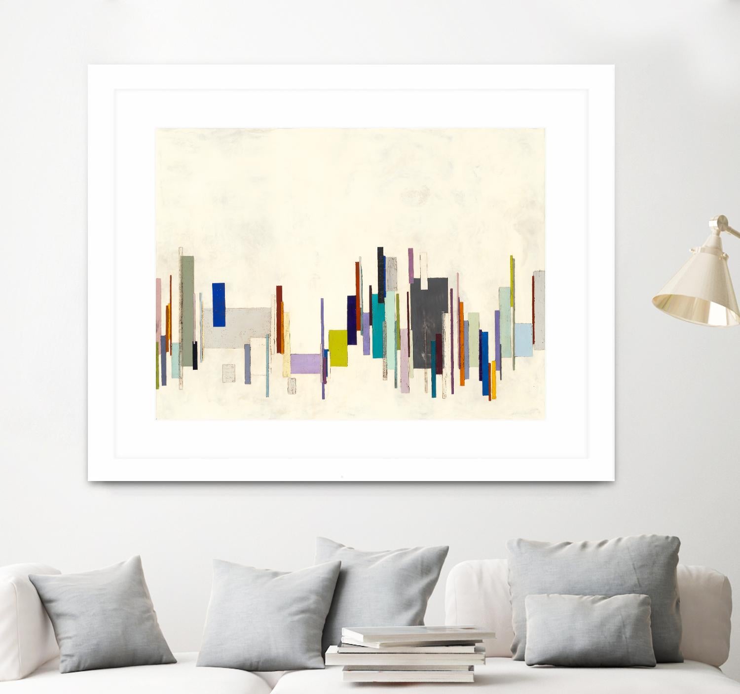 Copenhagen by Laura Van Horne on GIANT ART - whites & creams geometric shapes