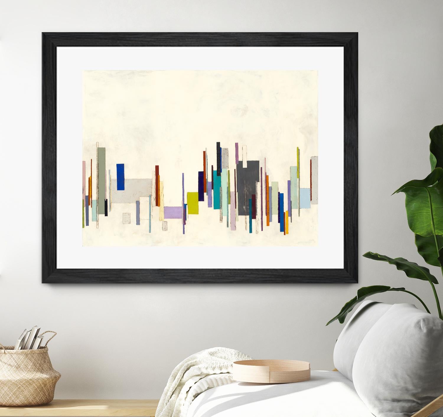 Copenhagen by Laura Van Horne on GIANT ART - whites & creams geometric shapes