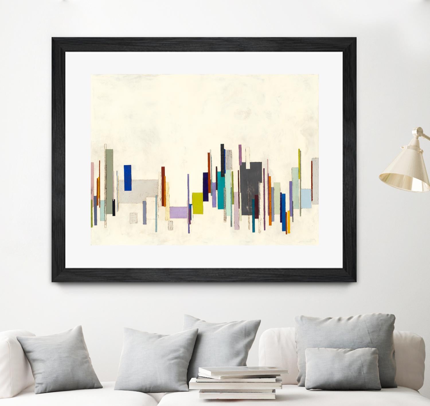 Copenhagen by Laura Van Horne on GIANT ART - whites & creams geometric shapes