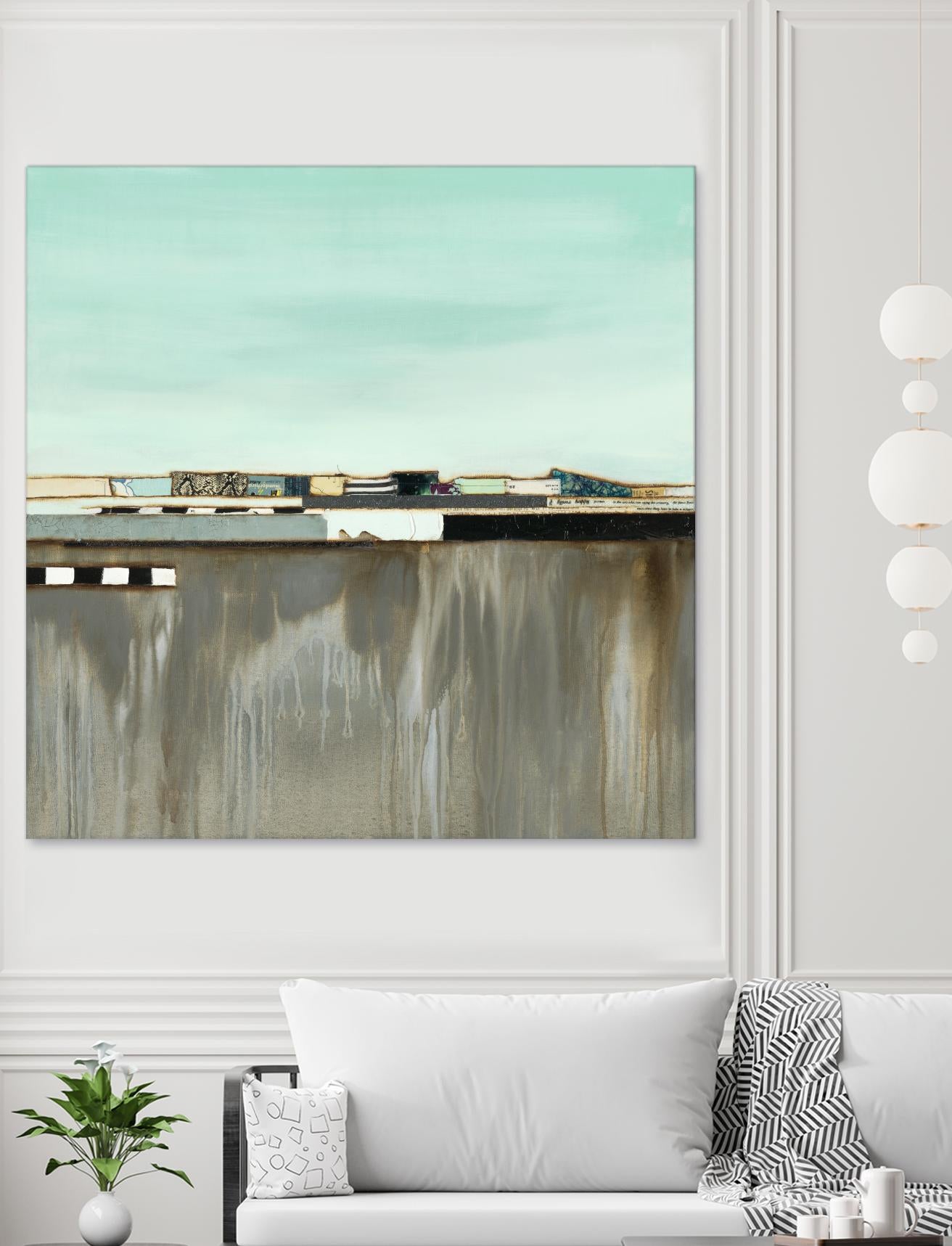 The Hood by Laura Van Horne on GIANT ART - blues abstracted landscapes