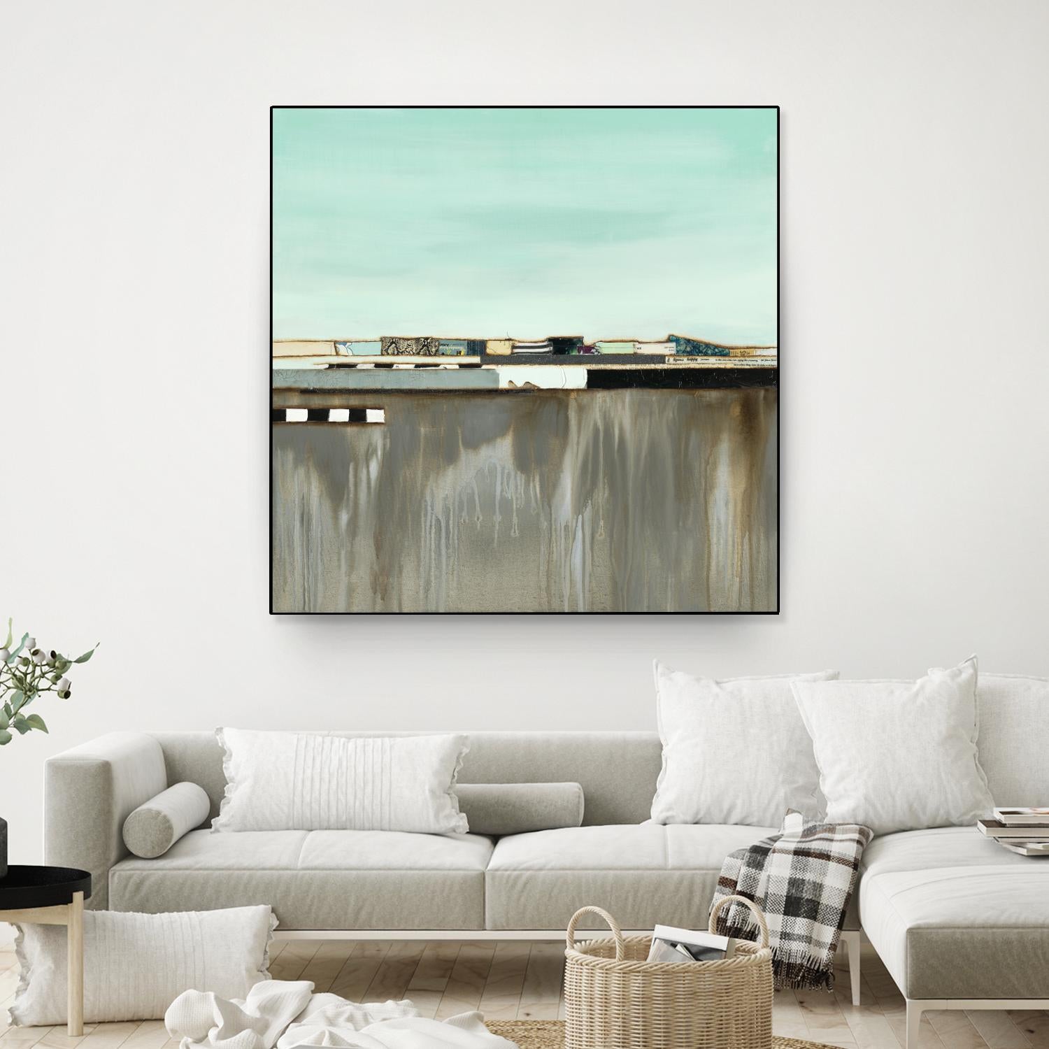 The Hood by Laura Van Horne on GIANT ART - blues abstracted landscapes