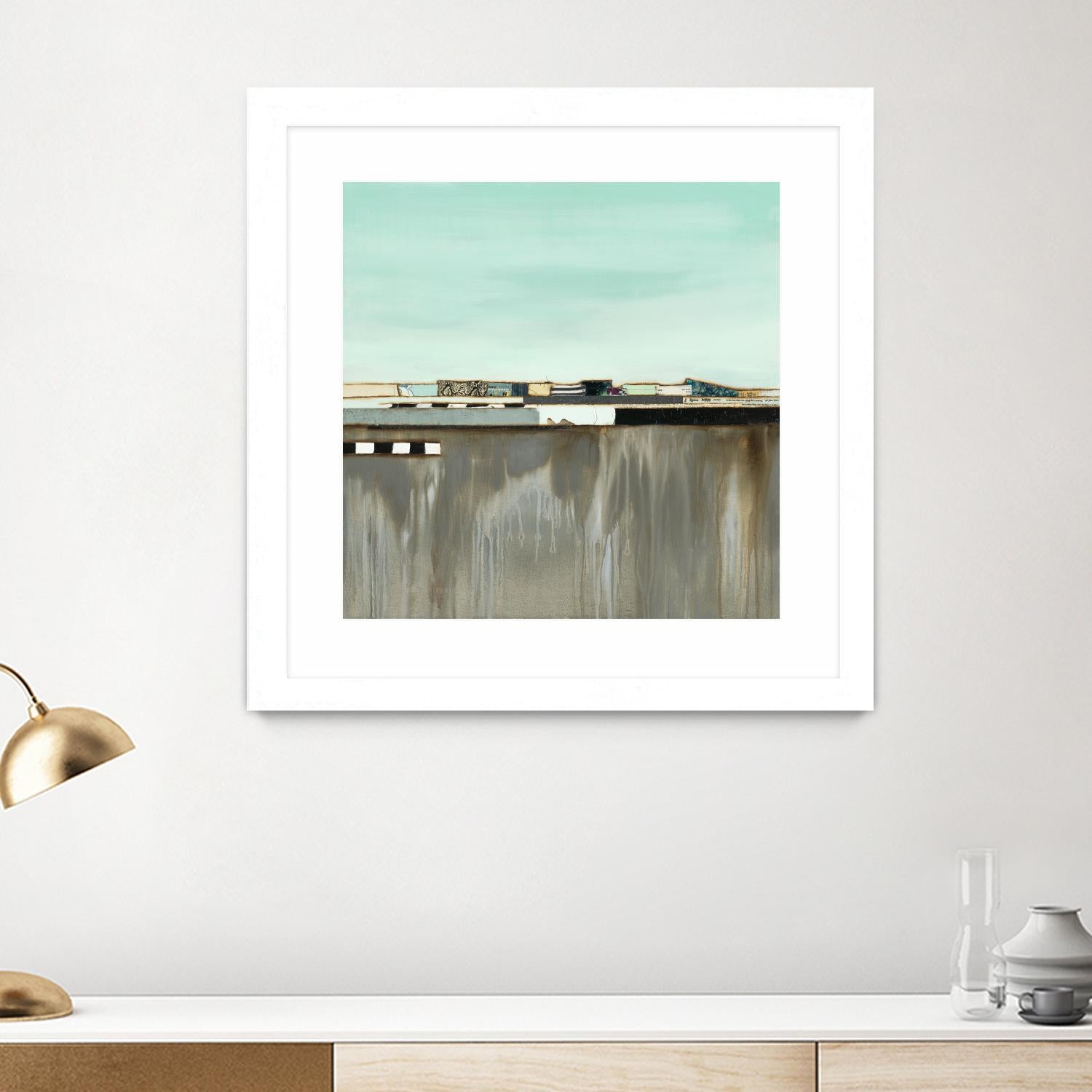 The Hood by Laura Van Horne on GIANT ART - blues abstracted landscapes