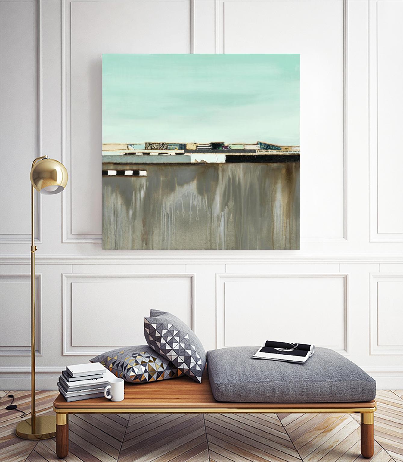 The Hood by Laura Van Horne on GIANT ART - blues abstracted landscapes