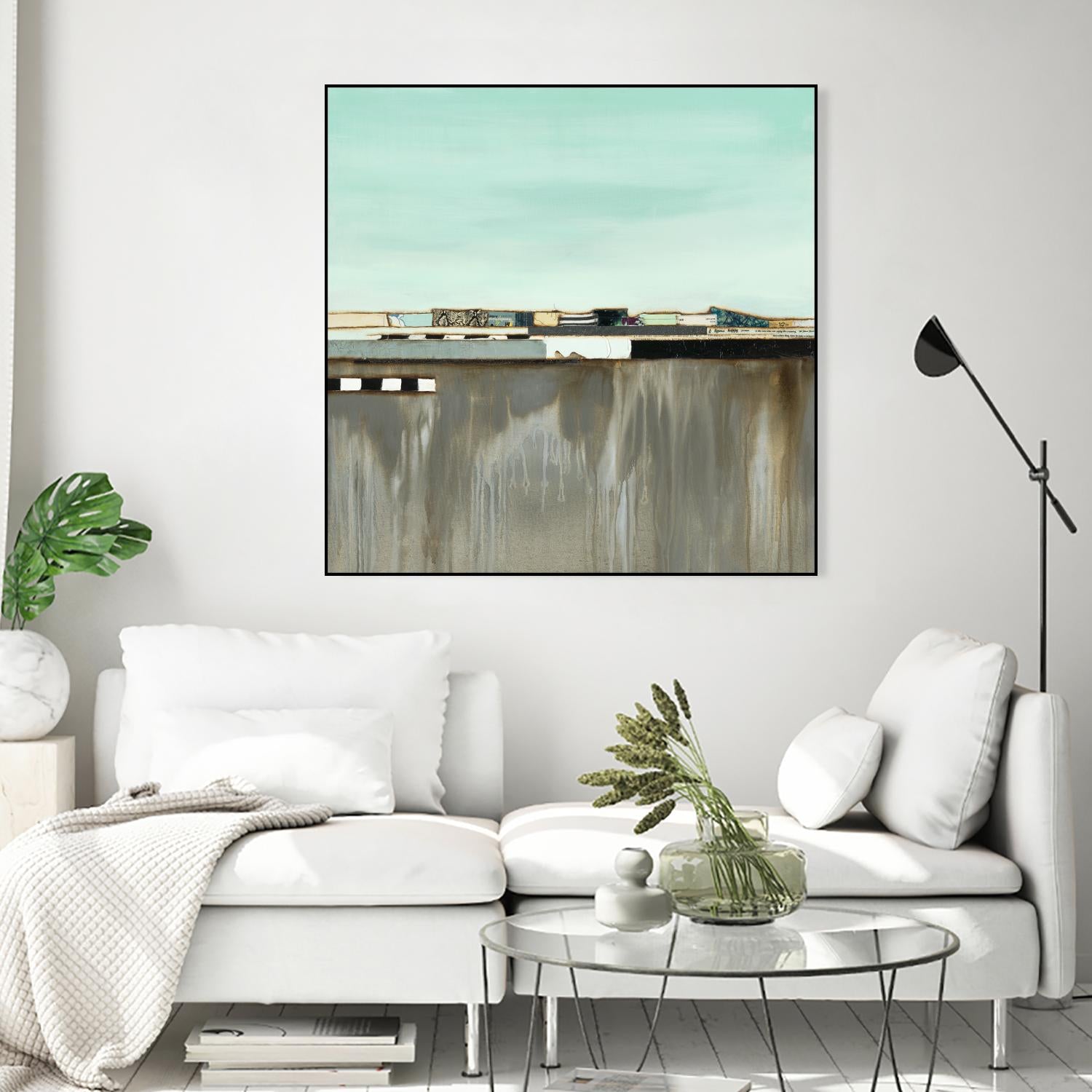 The Hood by Laura Van Horne on GIANT ART - blues abstracted landscapes