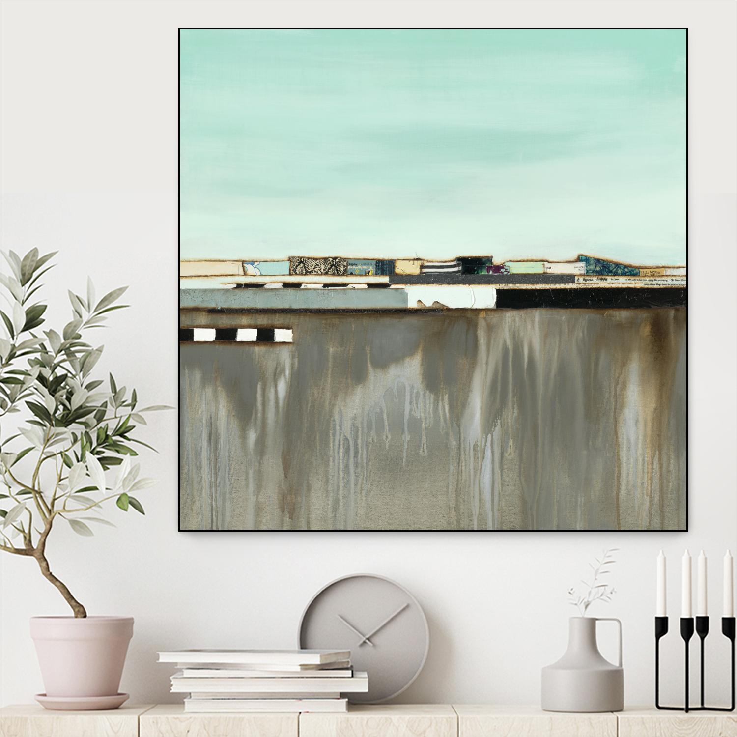 The Hood by Laura Van Horne on GIANT ART - blues abstracted landscapes