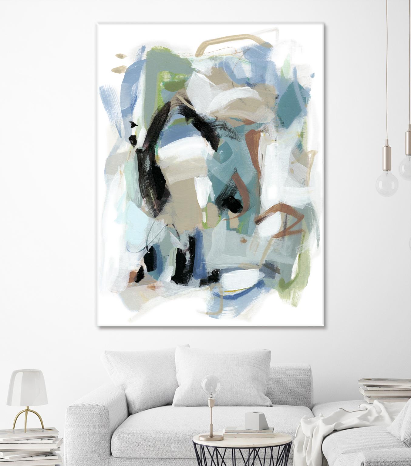 Fall III by Christina Long on GIANT ART - blue abstract