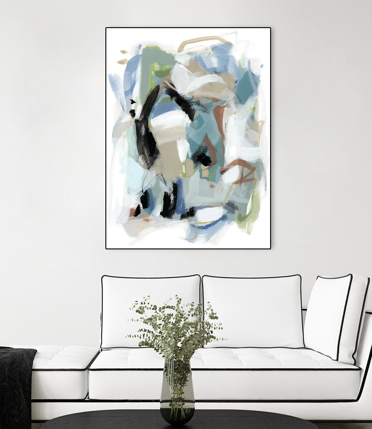 Fall III by Christina Long on GIANT ART - blue abstract