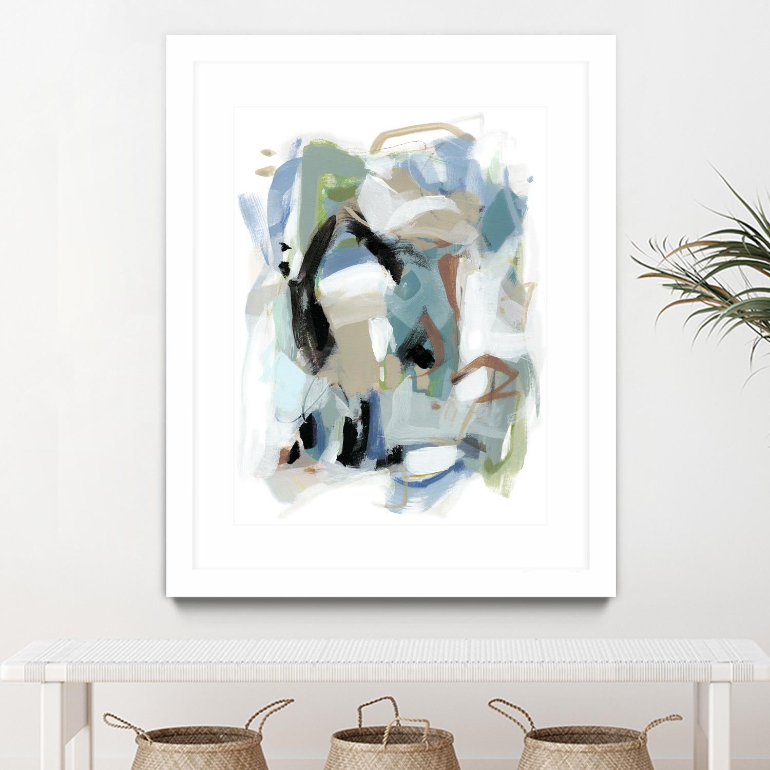 Fall III by Christina Long on GIANT ART - blue abstract