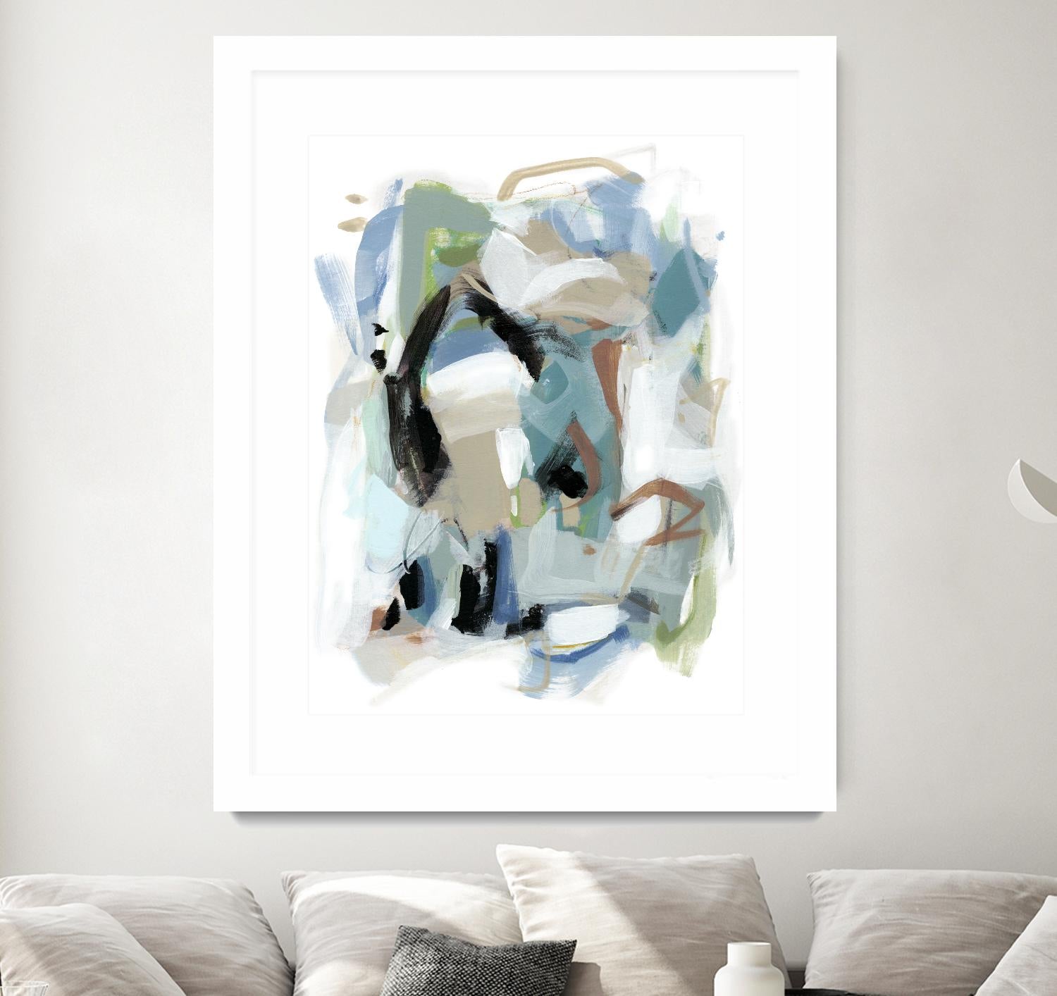 Fall III by Christina Long on GIANT ART - blue abstract