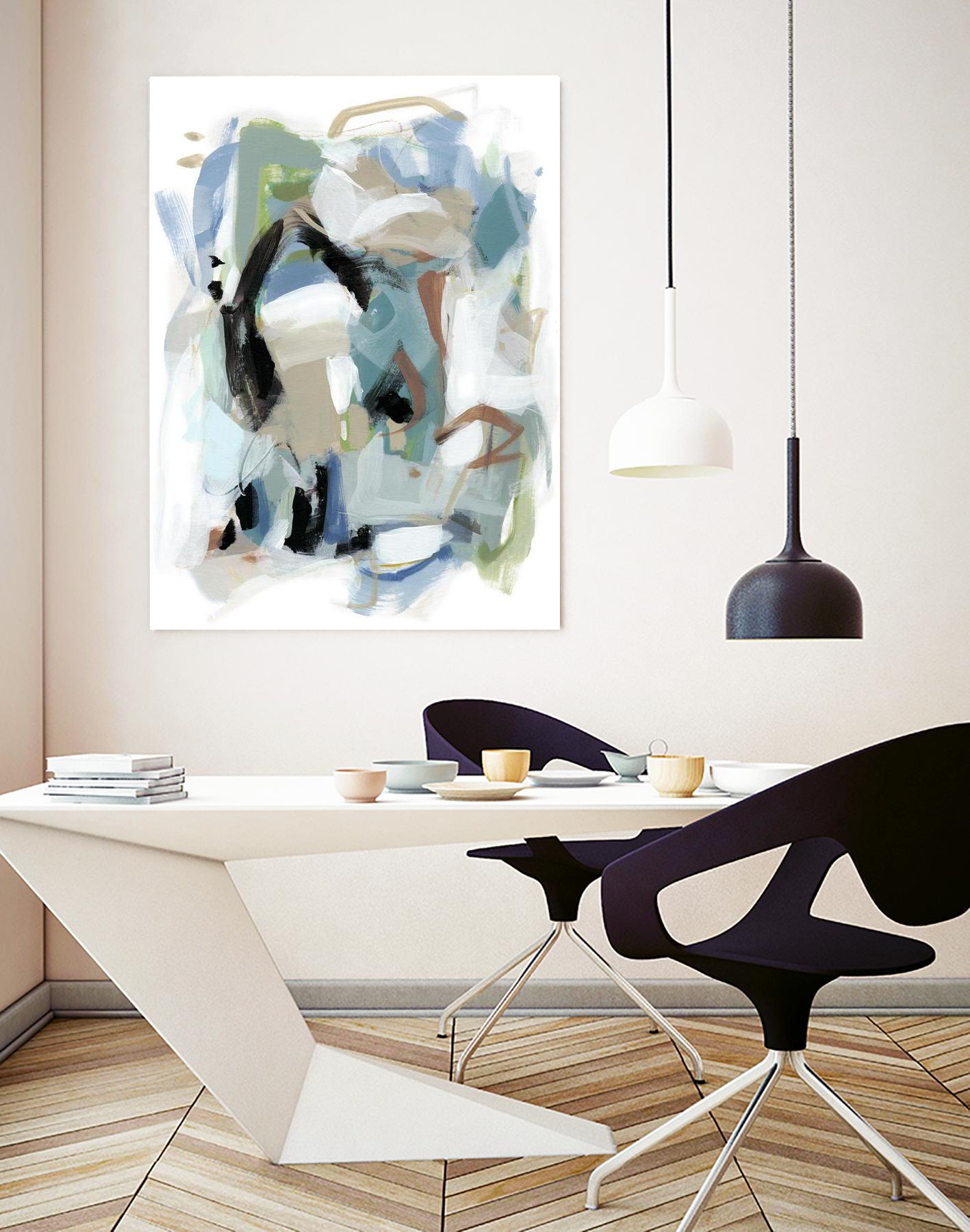 Fall III by Christina Long on GIANT ART - blue abstract