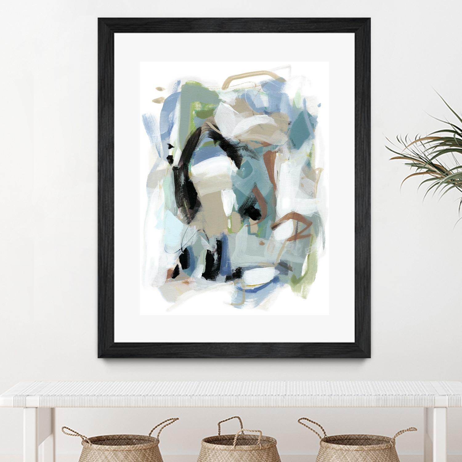 Fall III by Christina Long on GIANT ART - blue abstract