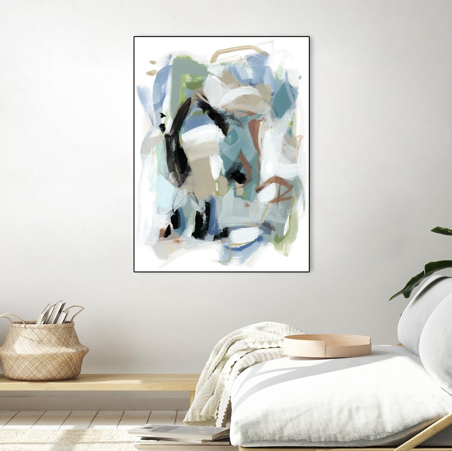 Fall III by Christina Long on GIANT ART - blue abstract