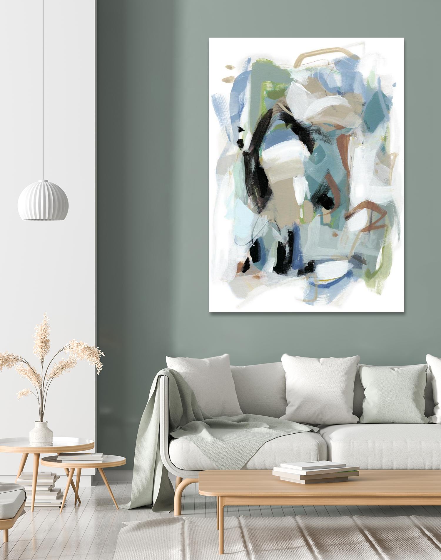 Fall III by Christina Long on GIANT ART - blue abstract