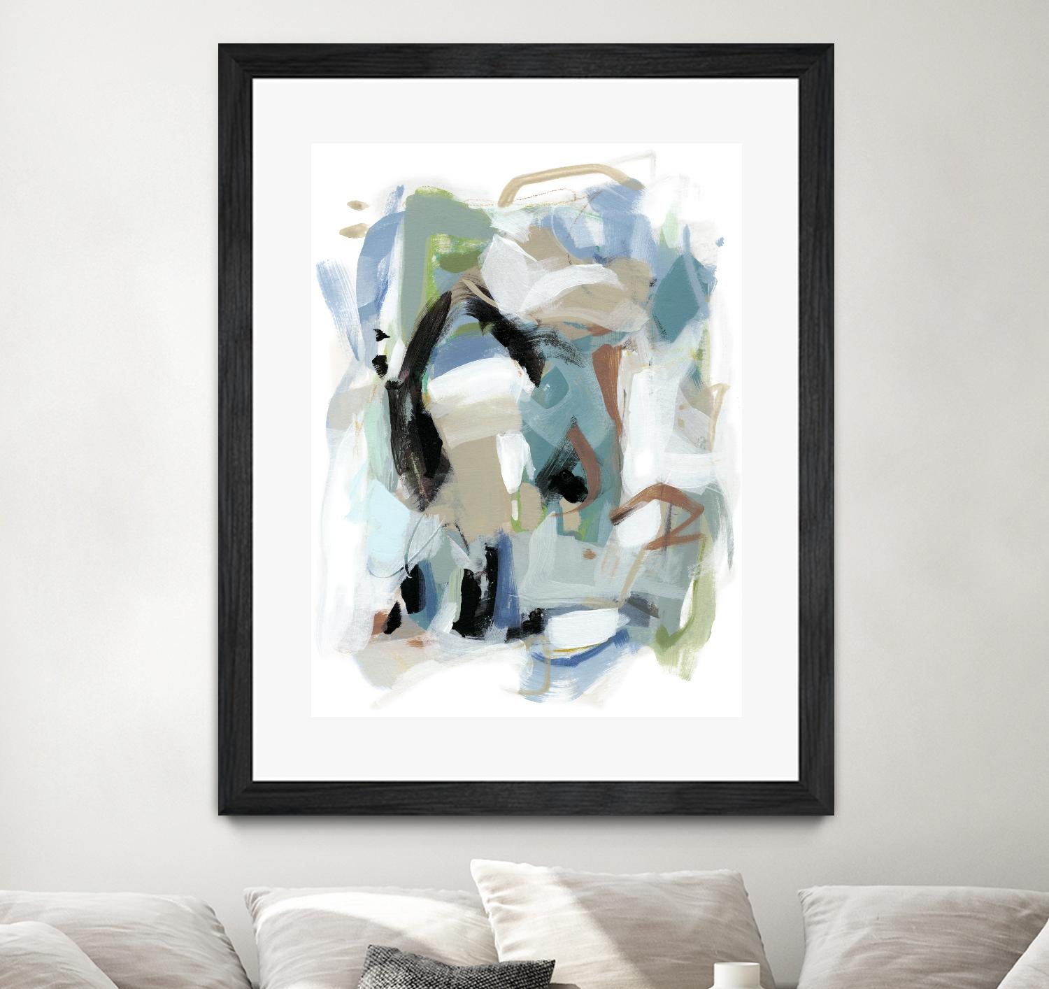 Fall III by Christina Long on GIANT ART - blue abstract