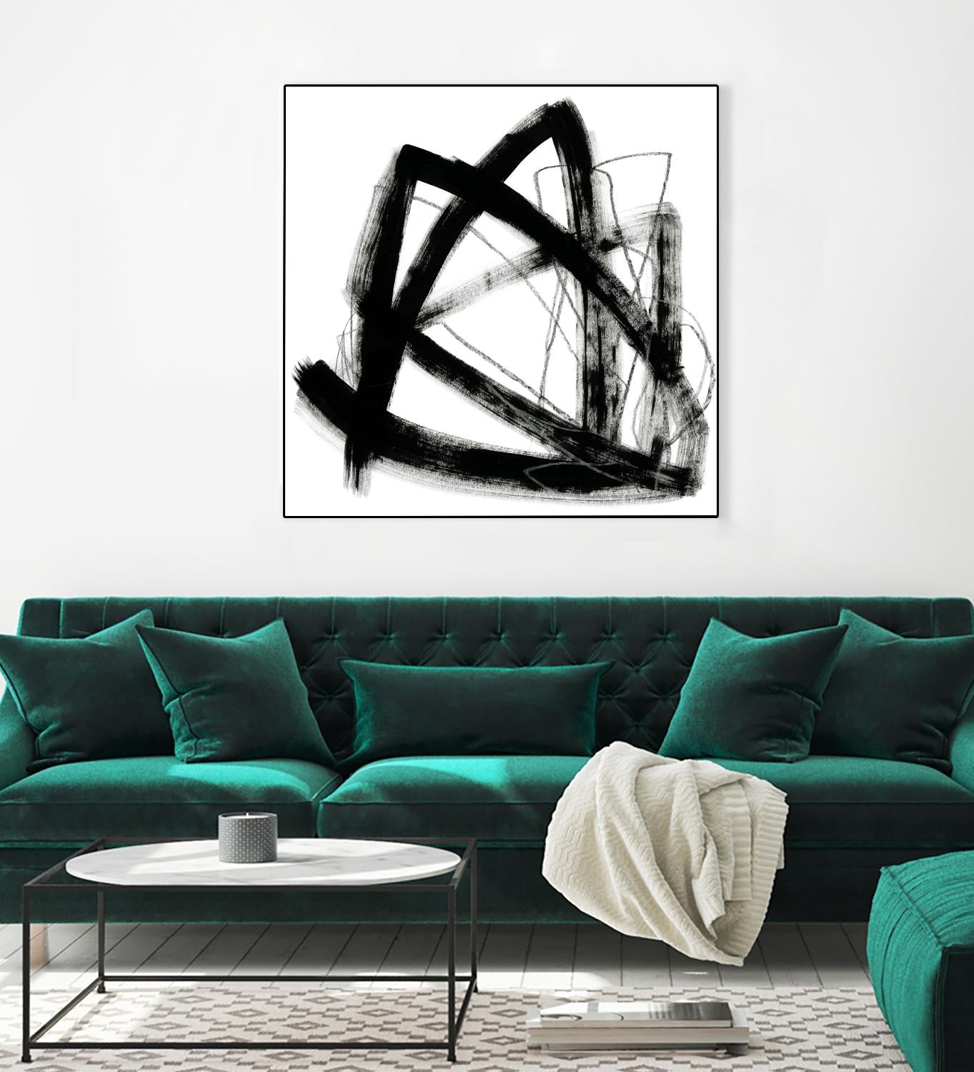 Tessellation IX by June Erica Vess on GIANT ART - black abstract