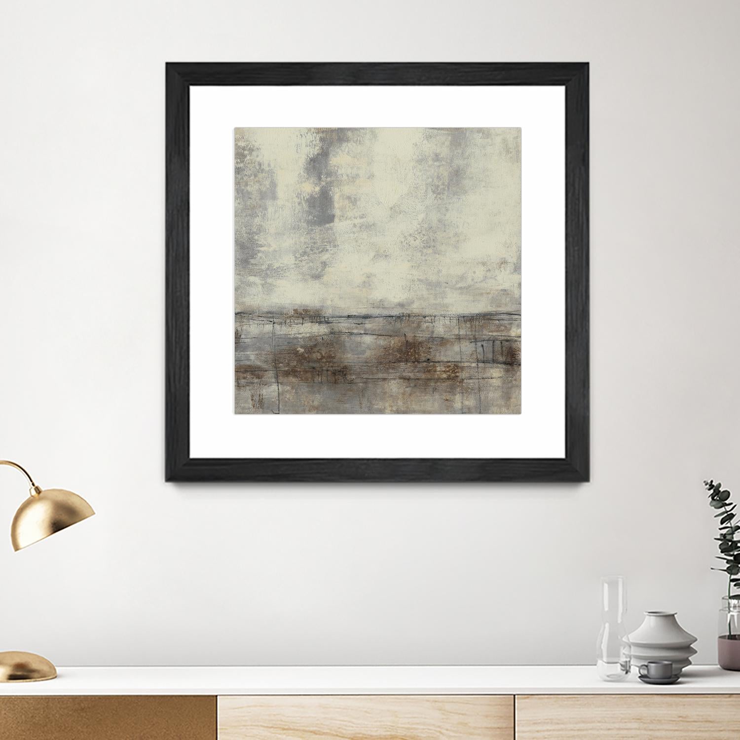 Neutral Plane II by Jennifer Goldberger on GIANT ART - brown abstract