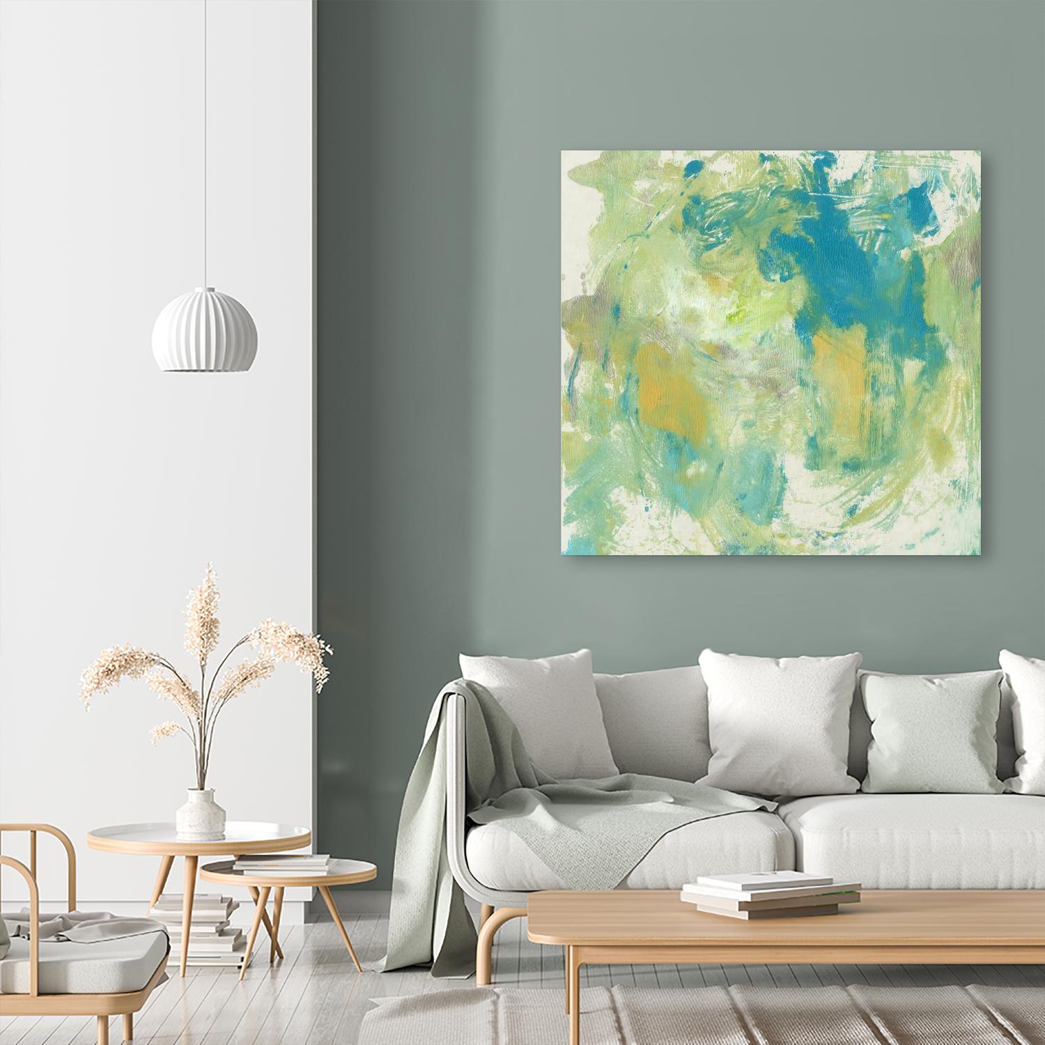 World Wind I by Tim OToole on GIANT ART - green abstract