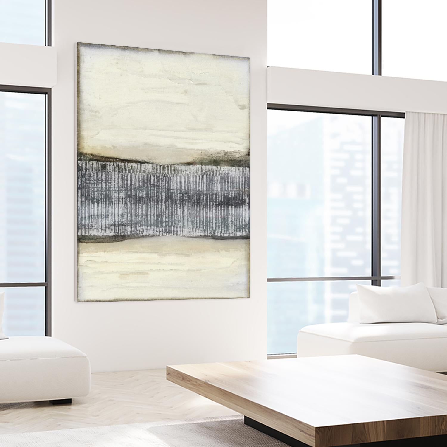 Divided Horizon I by Jennifer Goldberger on GIANT ART - abstract