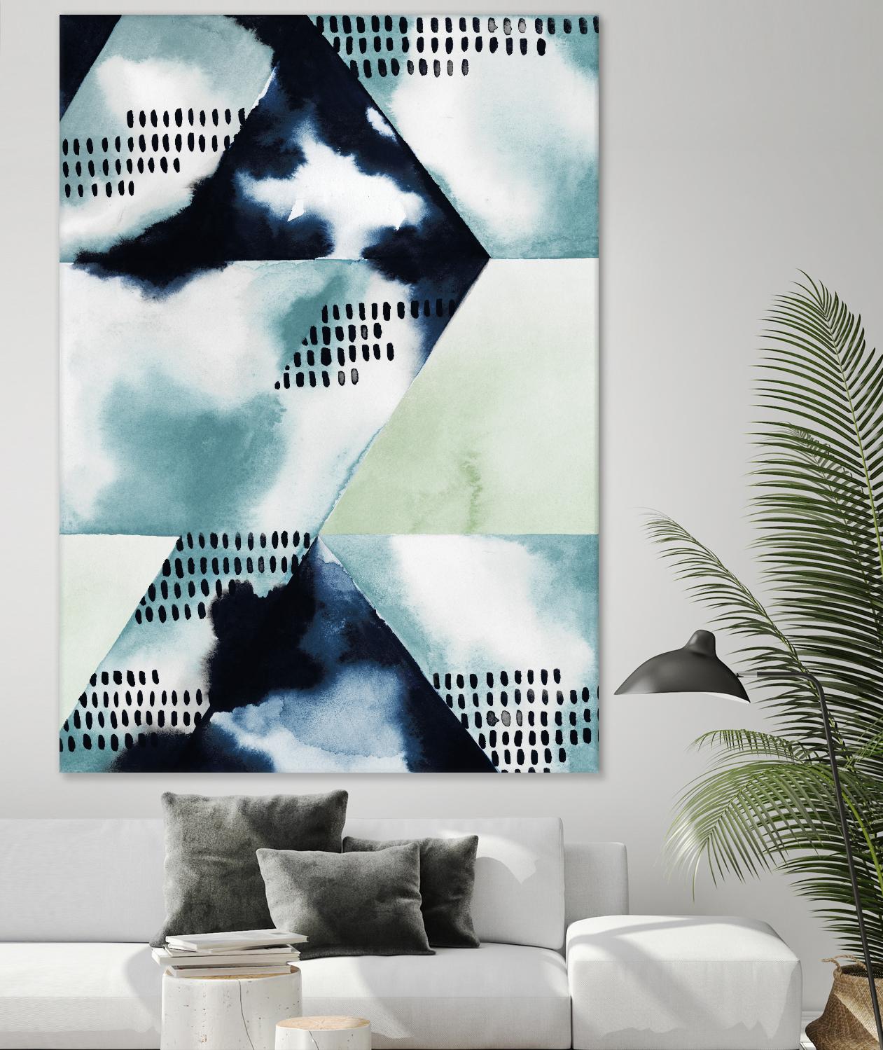 Blue Billow I by Grace Popp on GIANT ART - blue abstract