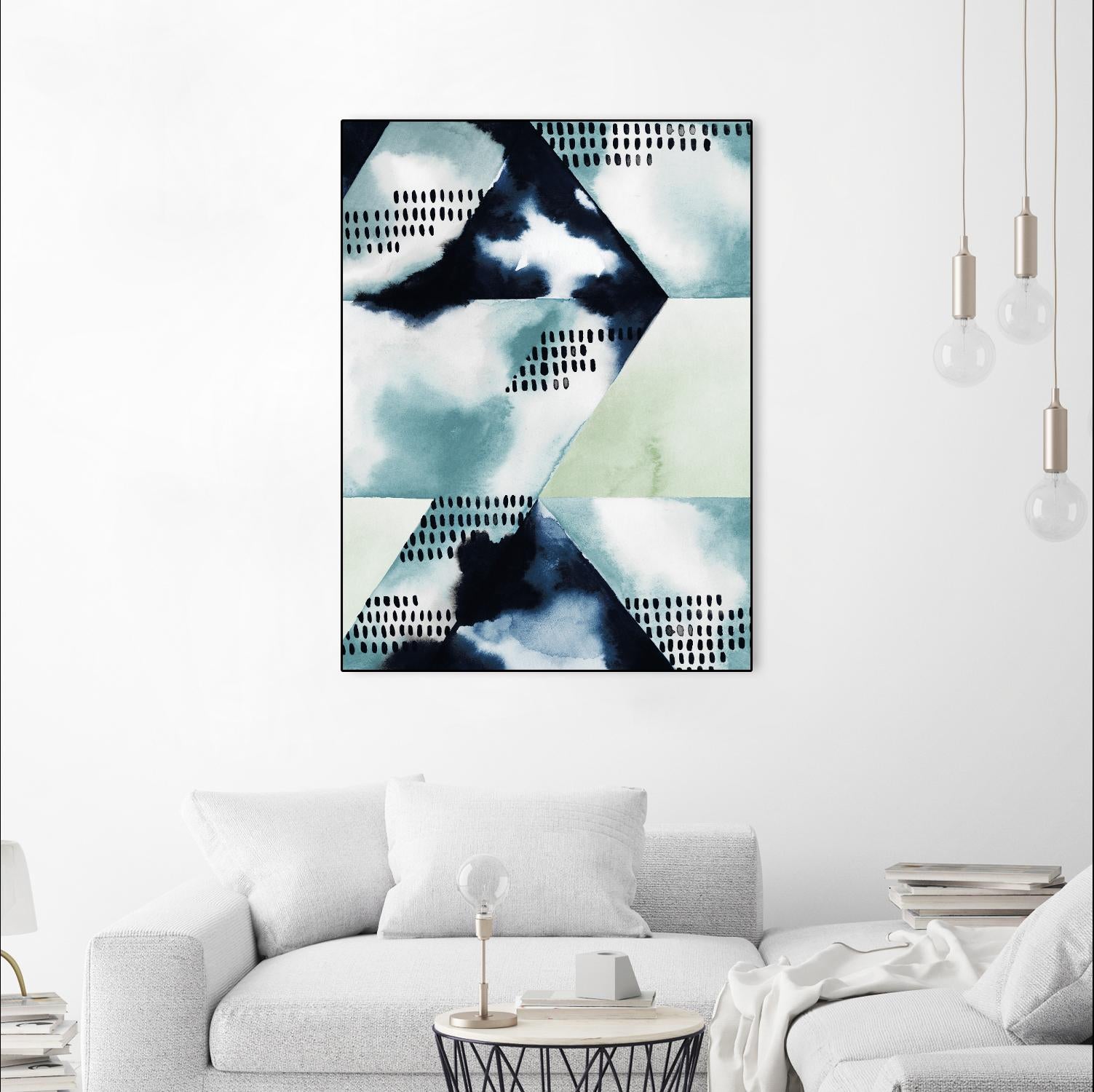 Blue Billow I by Grace Popp on GIANT ART - blue abstract