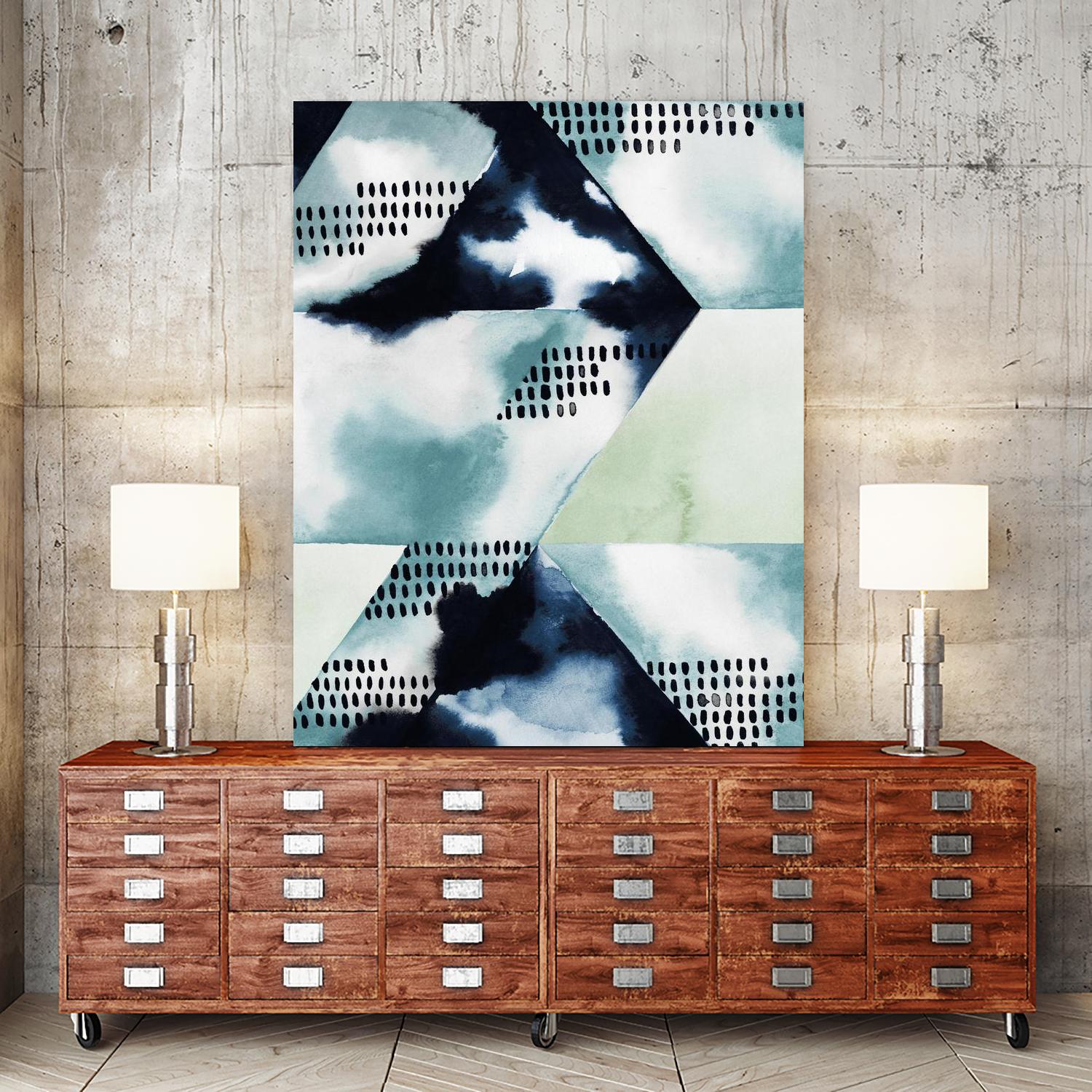 Blue Billow I by Grace Popp on GIANT ART - blue abstract