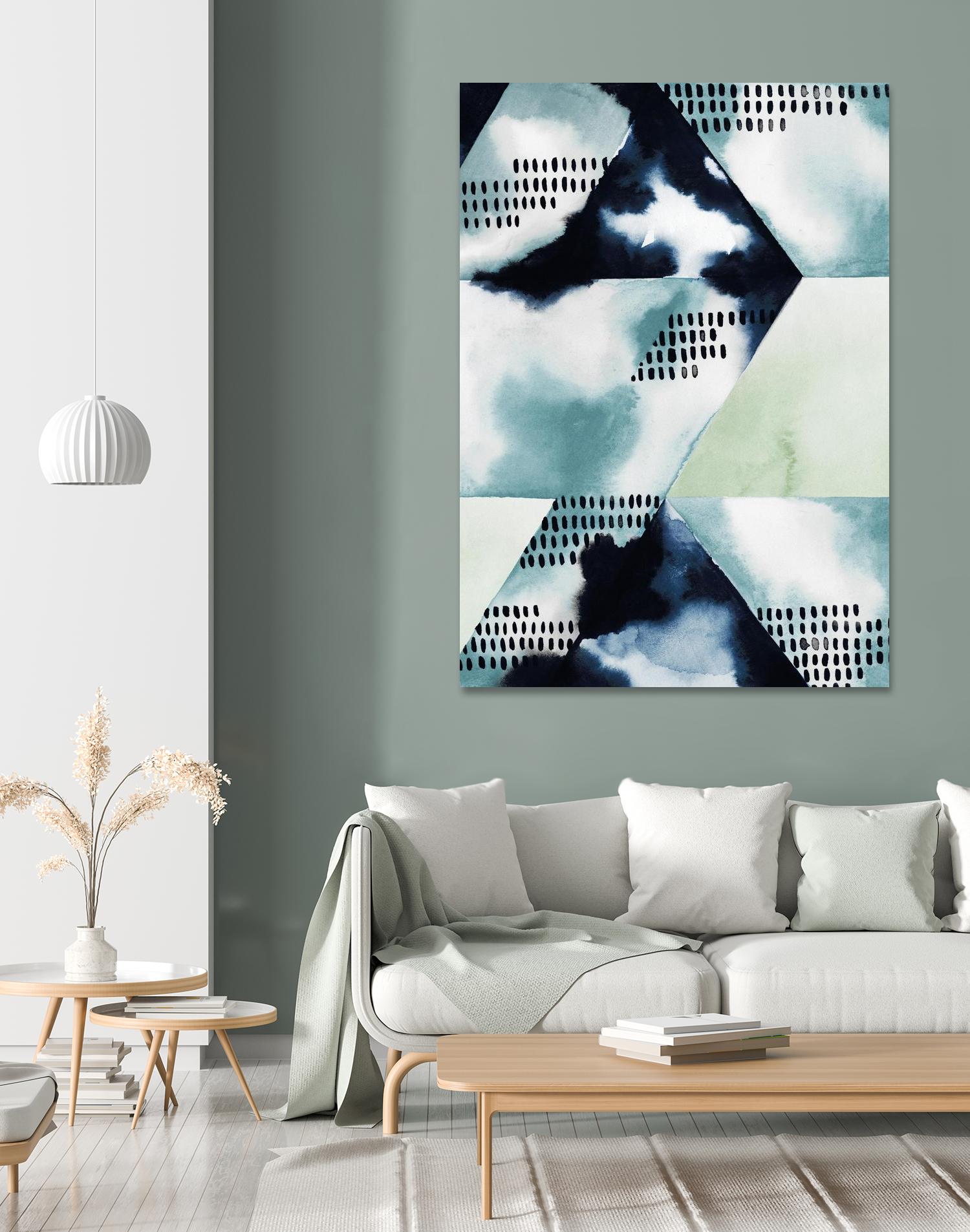 Blue Billow I by Grace Popp on GIANT ART - blue abstract