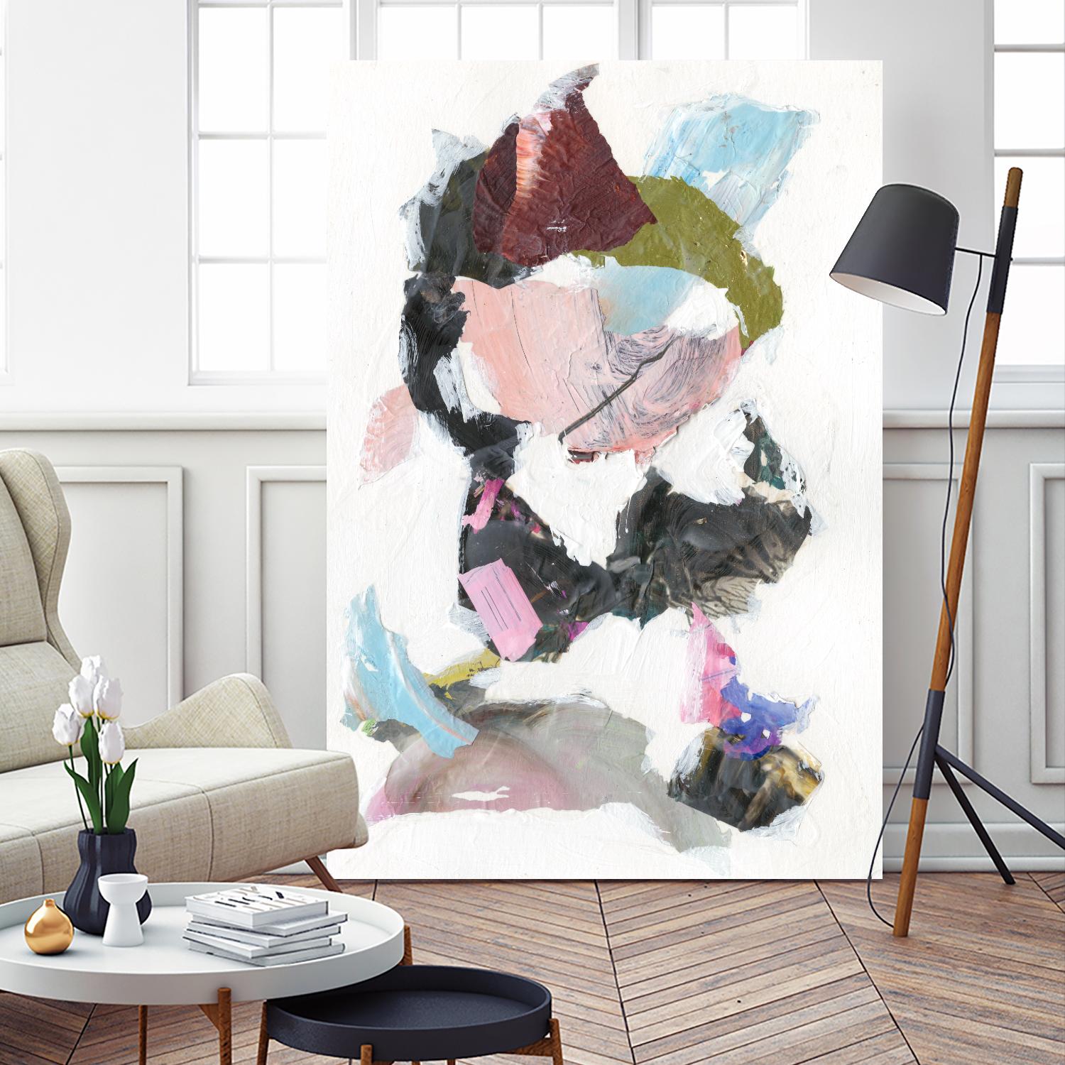 Sonata I by Jodi Fuchs on GIANT ART - pink abstract