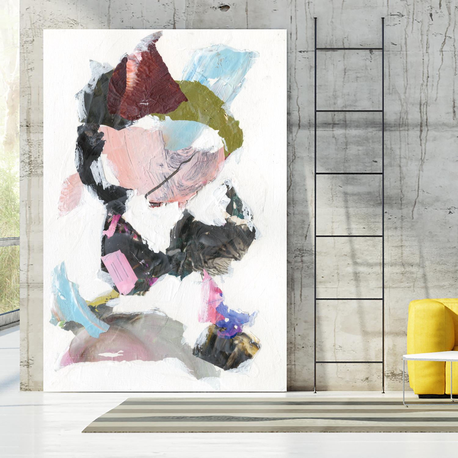 Sonata I by Jodi Fuchs on GIANT ART - pink abstract